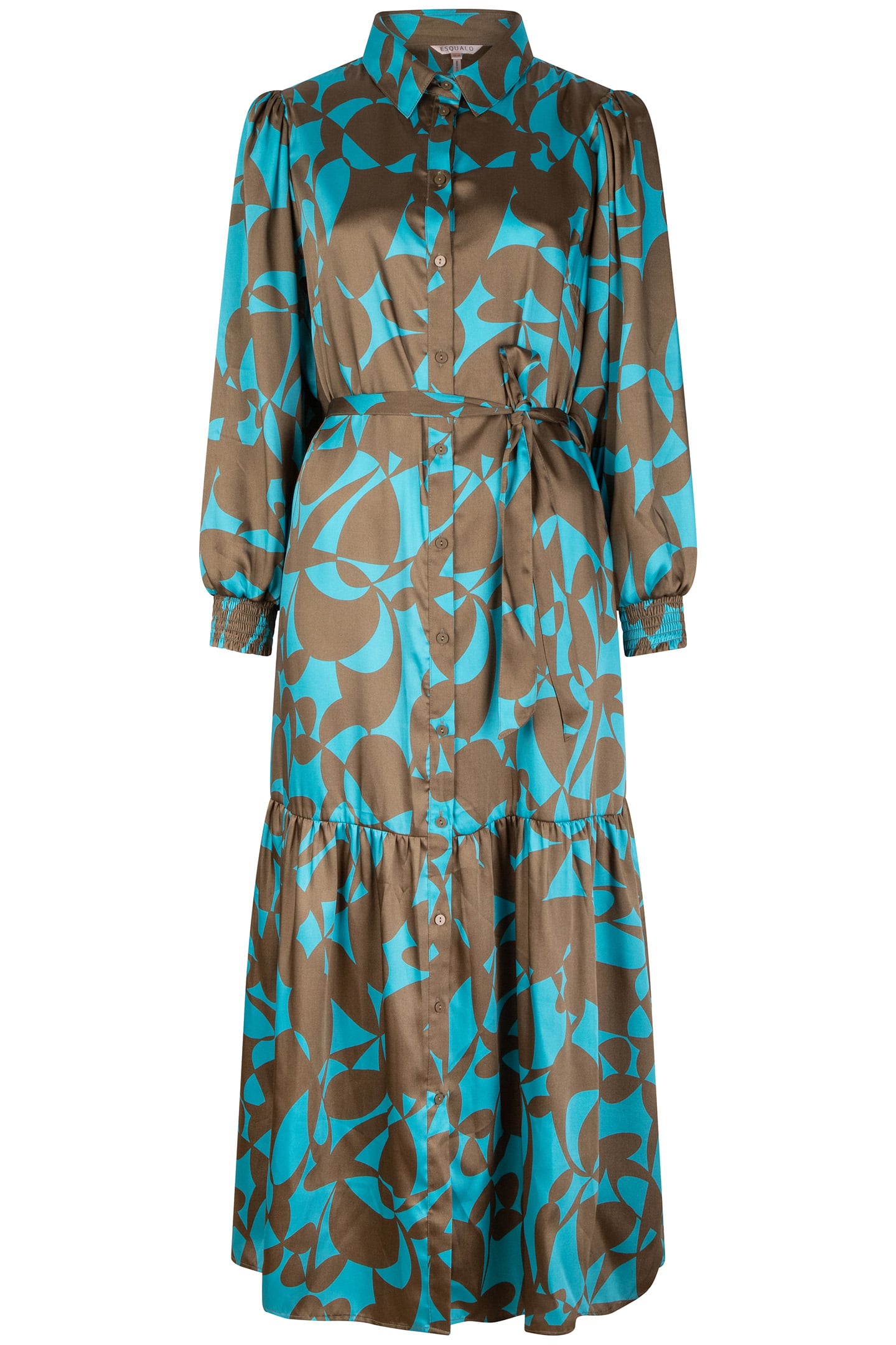 DRESS LONG EXPRESSIVE ROOTS PRINT 4