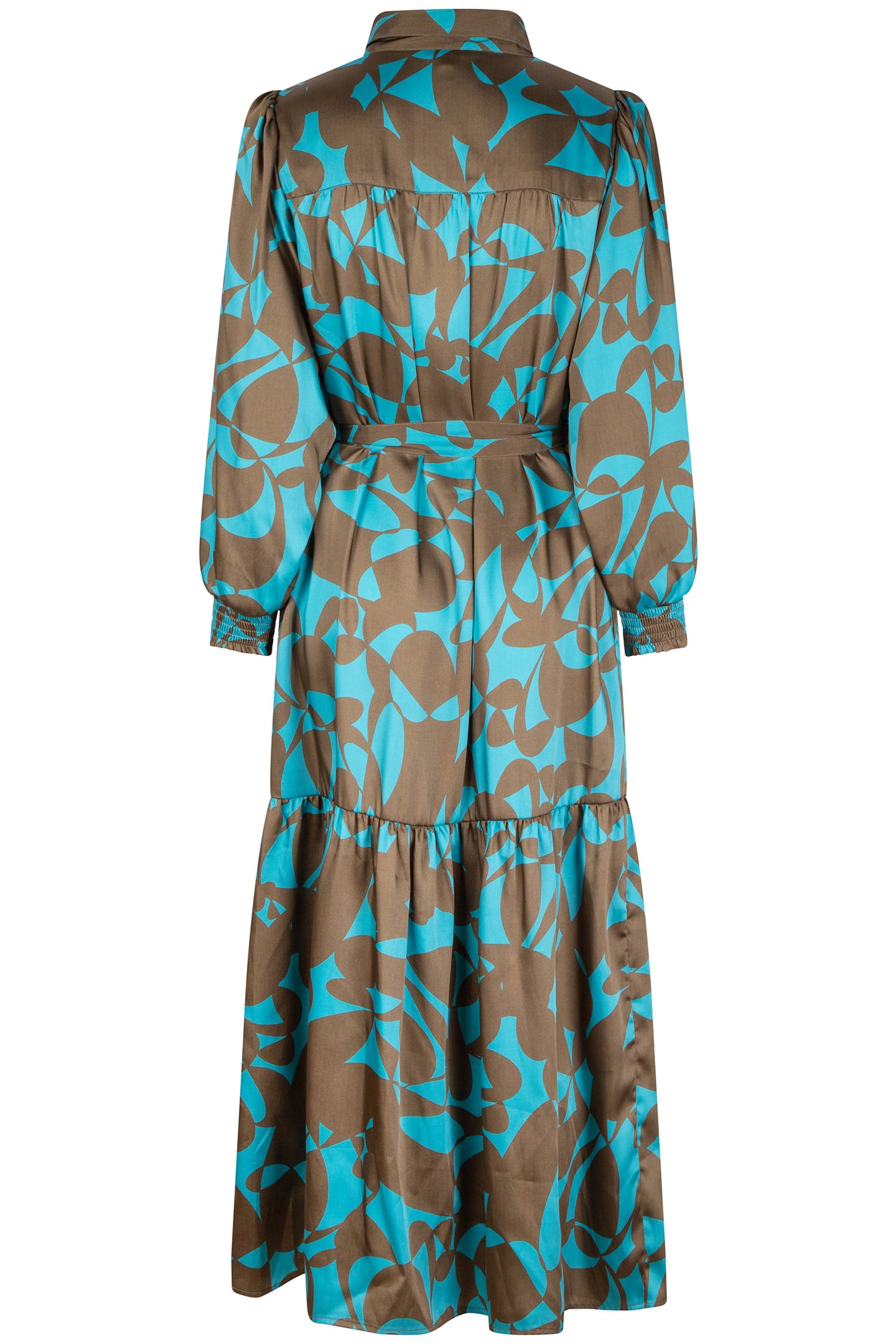 DRESS LONG EXPRESSIVE ROOTS PRINT 5