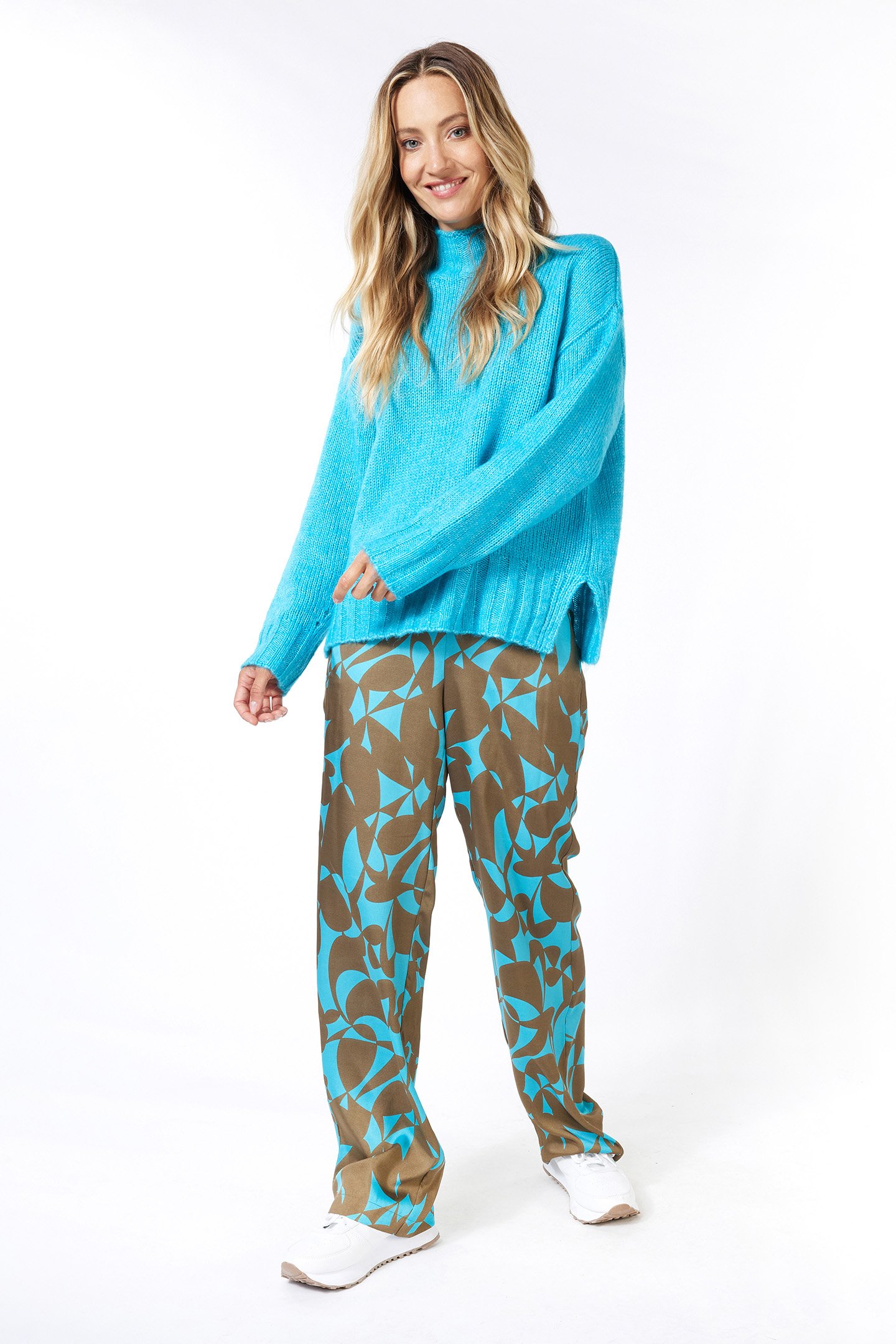 TROUSERS SATEEN EXPRESSIVE ROOTS PRINT 2