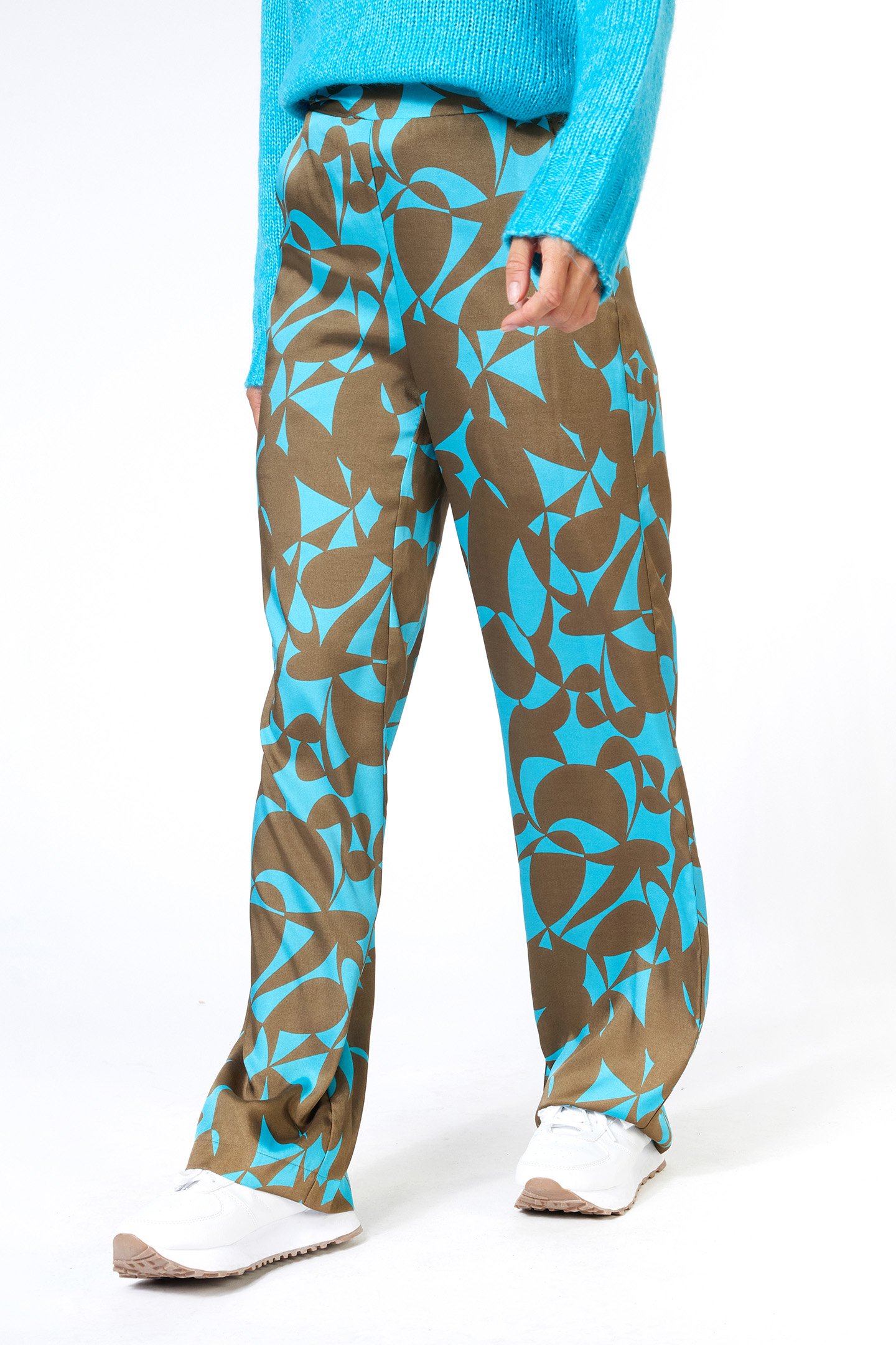 TROUSERS SATEEN EXPRESSIVE ROOTS PRINT 1