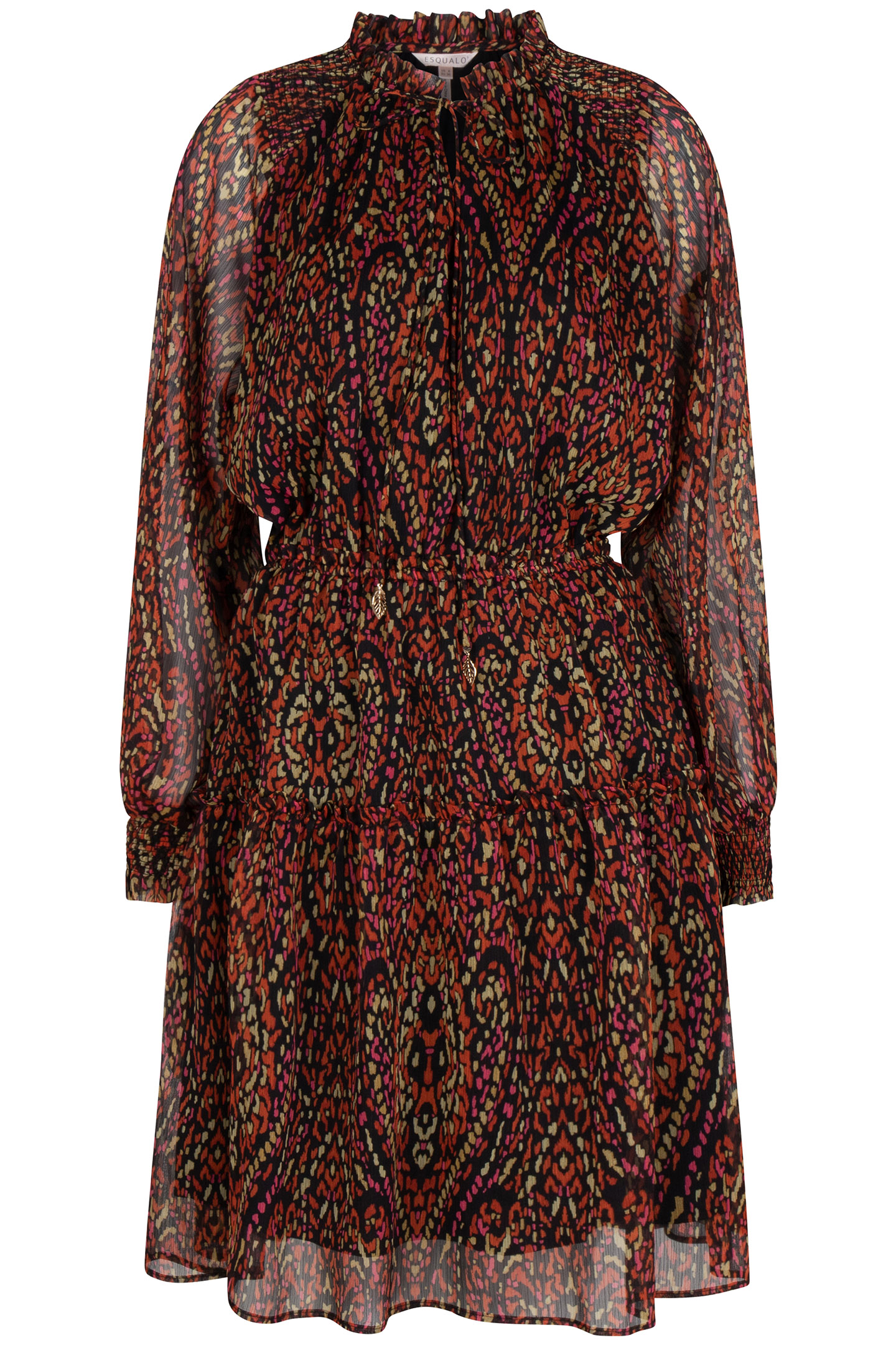 DRESS SHORT CHIFFON REWILDING PRINT 6