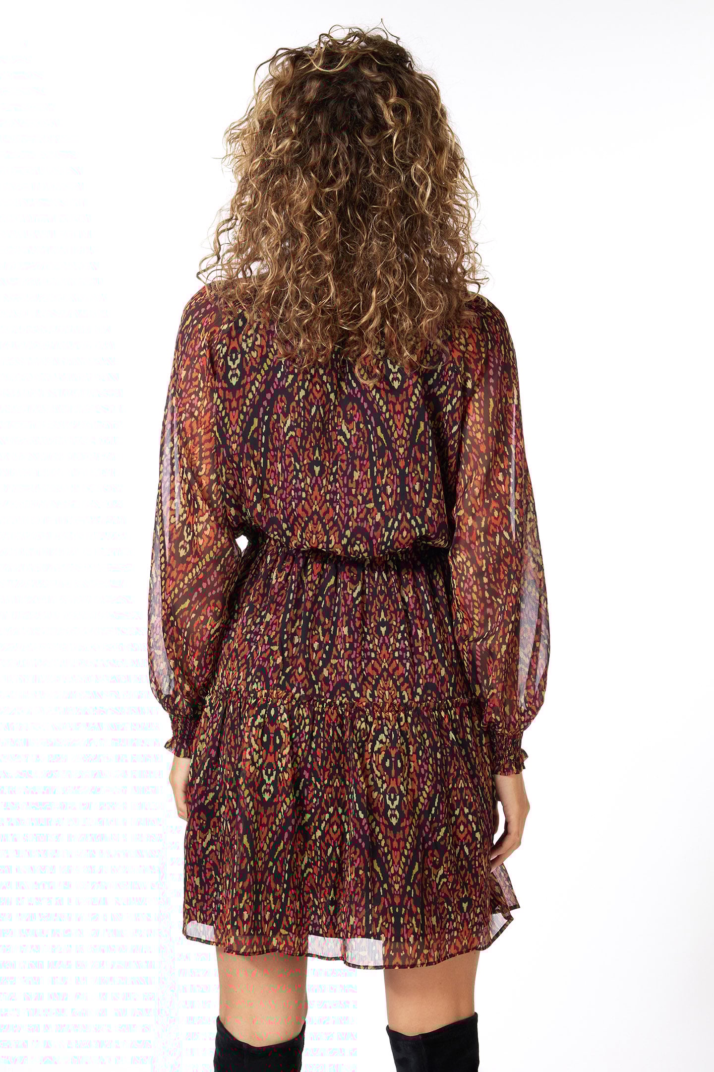 DRESS SHORT CHIFFON REWILDING PRINT 4