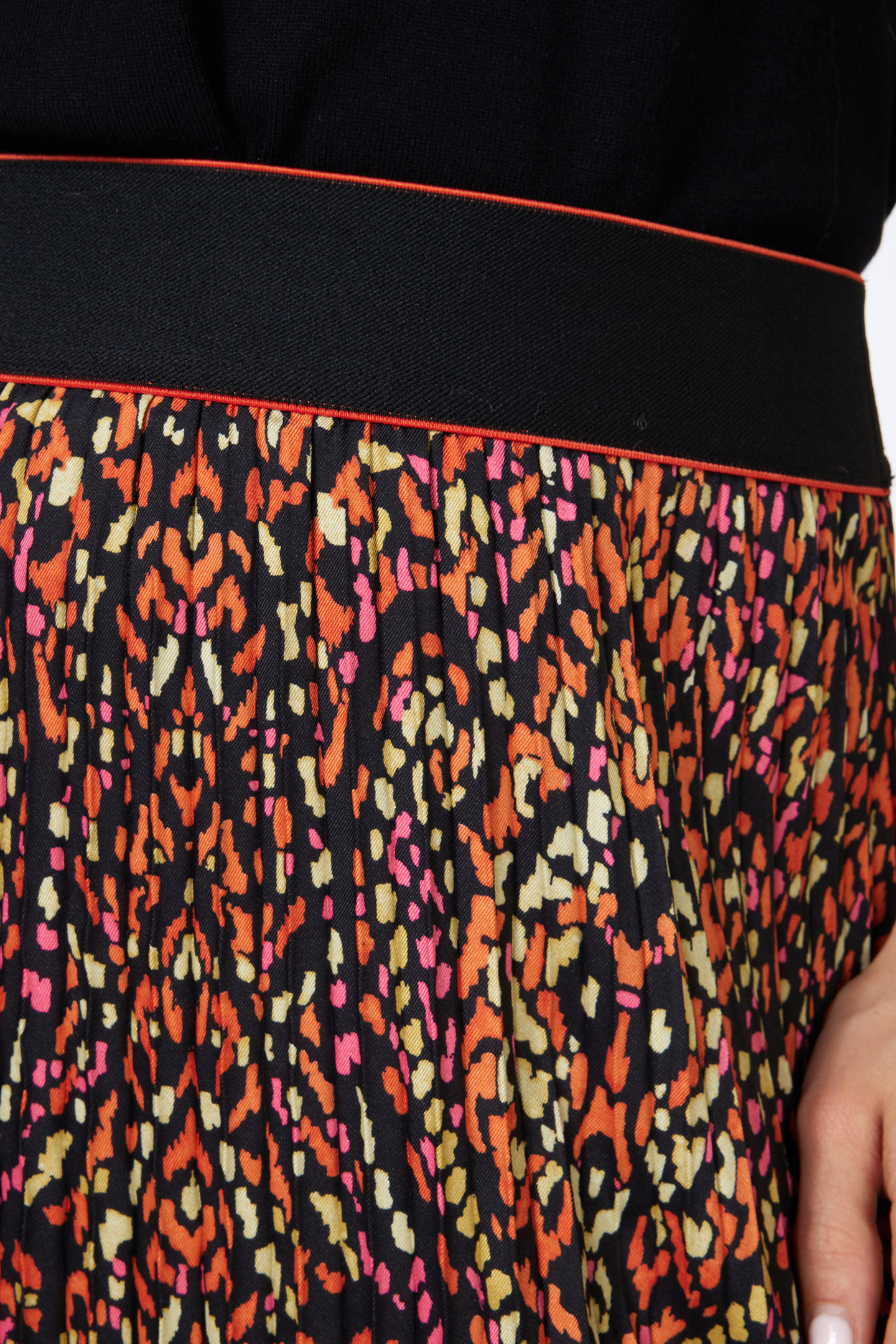 SKIRT PLISSE SATEEN REWILDING PRINT 6