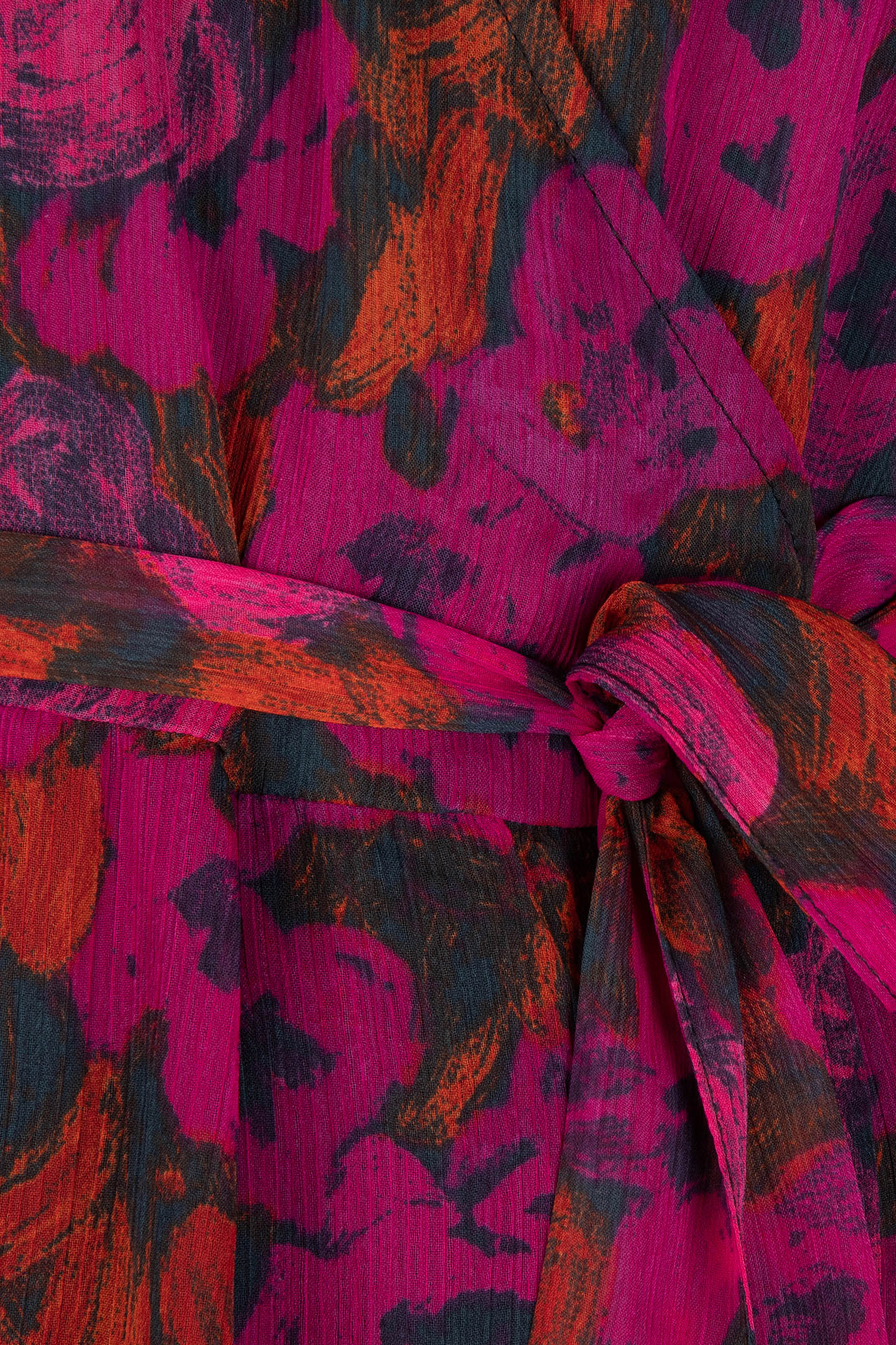 DRESS LONG WRAP OVER FLORAL WILDING PRINT 9