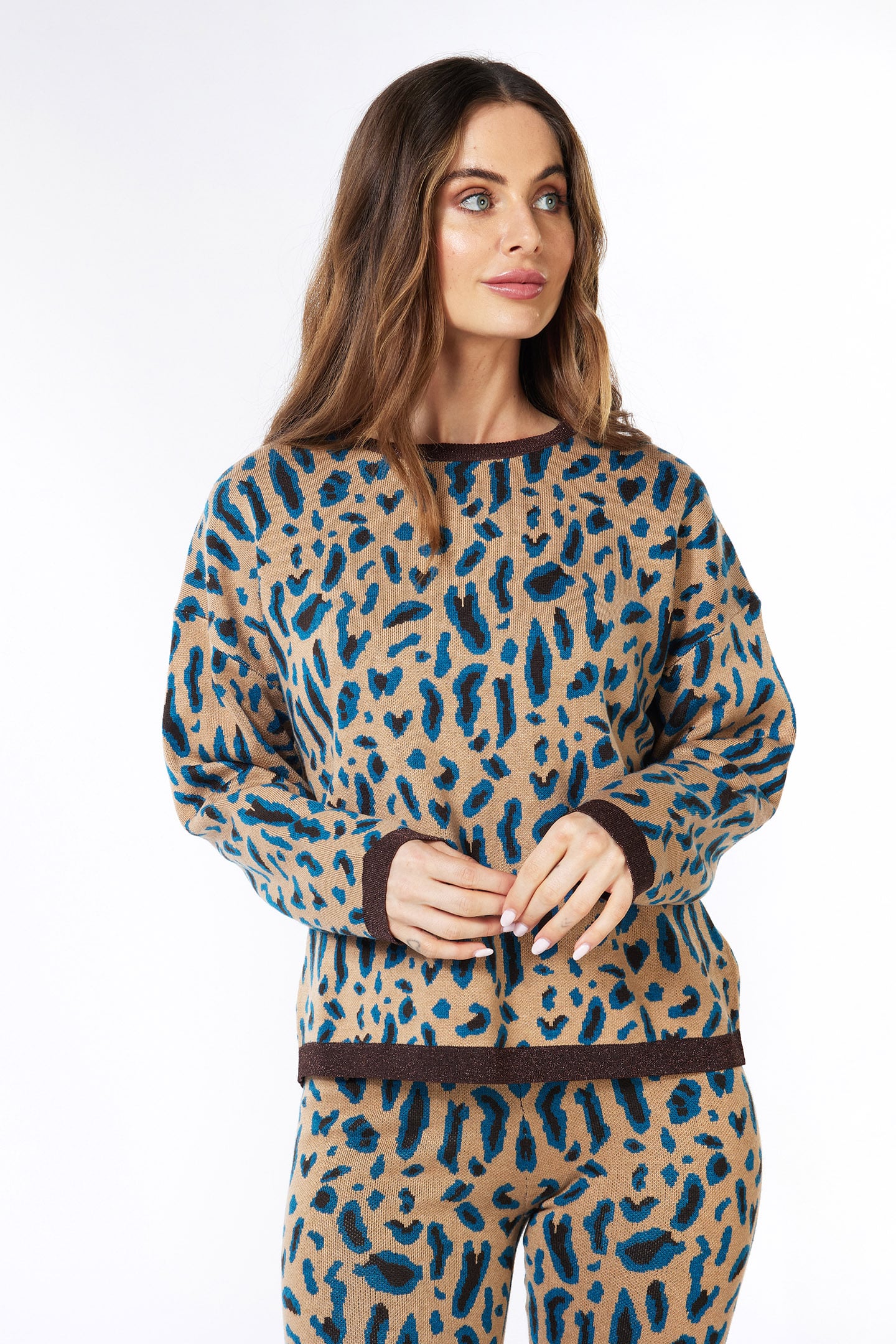 SWEATER LEOPARD JACQUARD PRINT 1