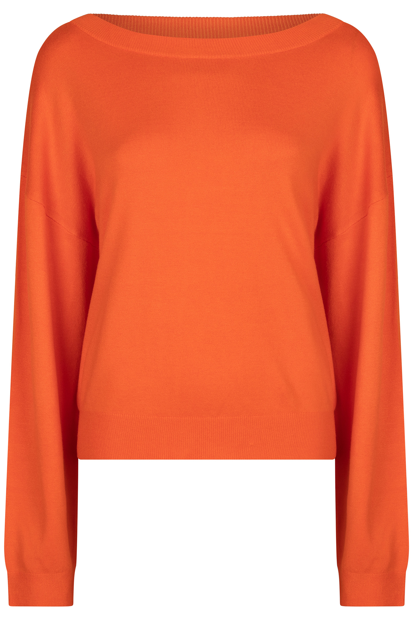SWEATER BOXY BASIC KNIT ORANGE 3