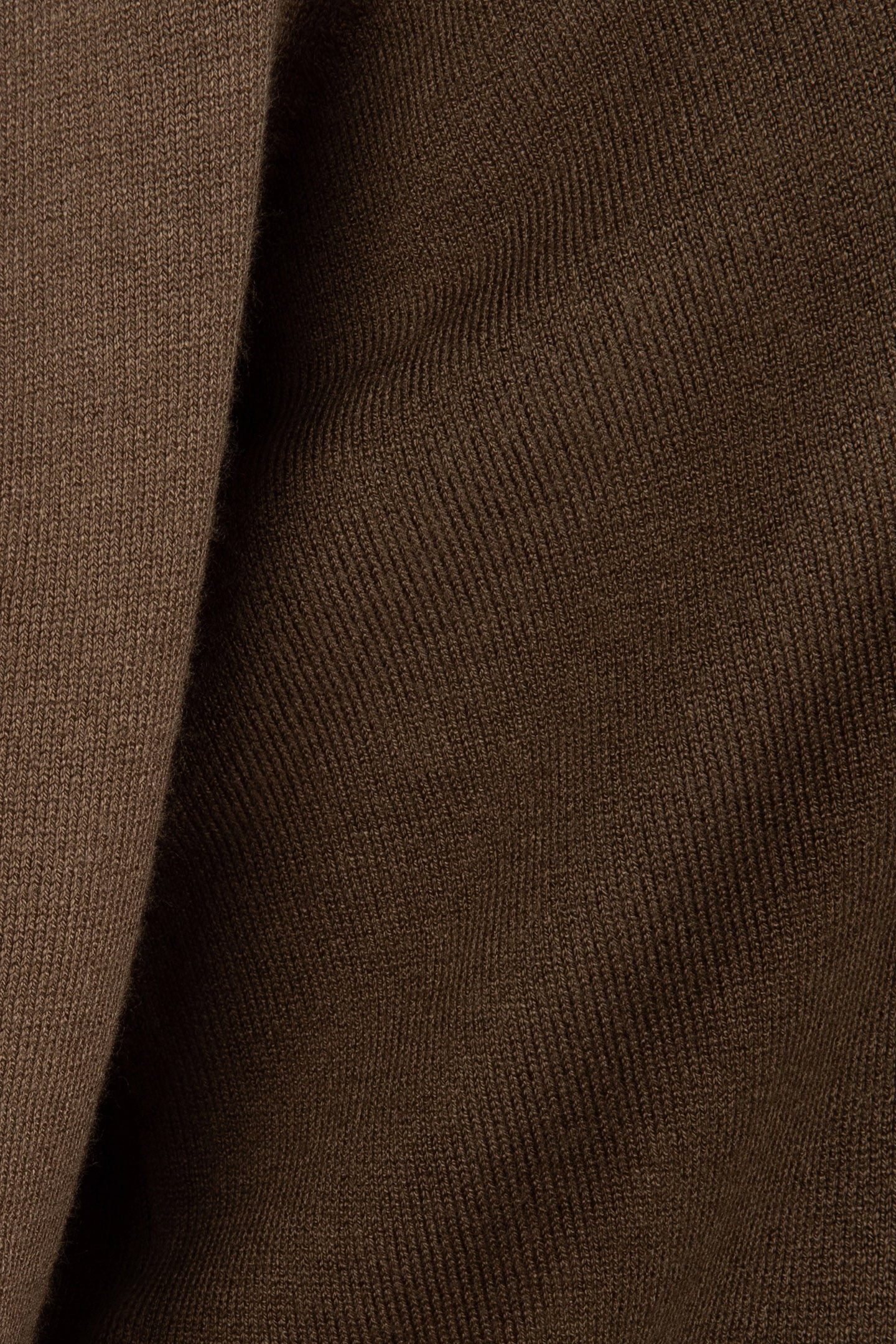 SWEATER SHORT PUFF SLV BASIC KNIT ARMY GREEN 9