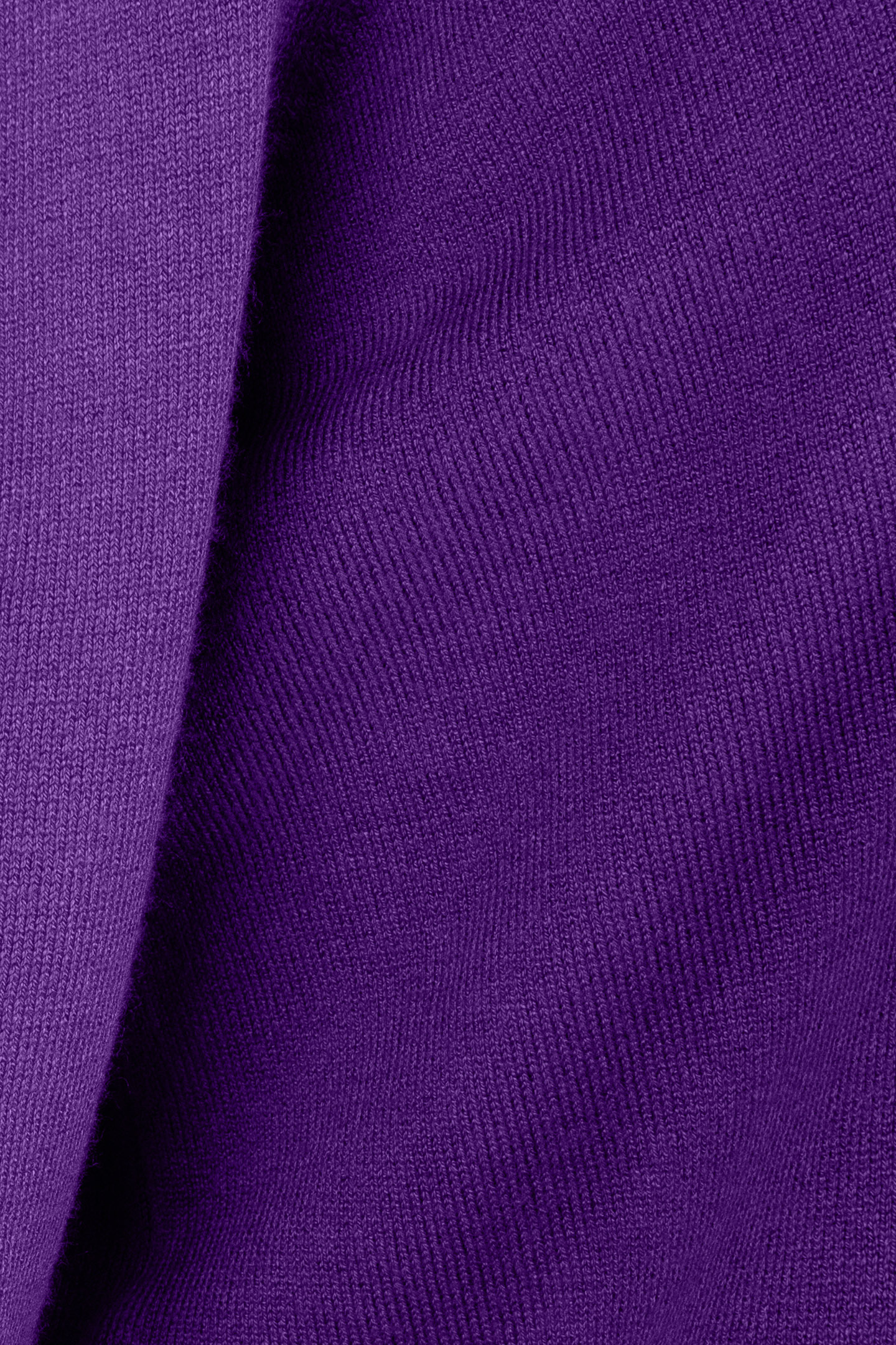 SWEATER SHORT PUFF SLV BASIC KNIT DEEP LAVENDER 5