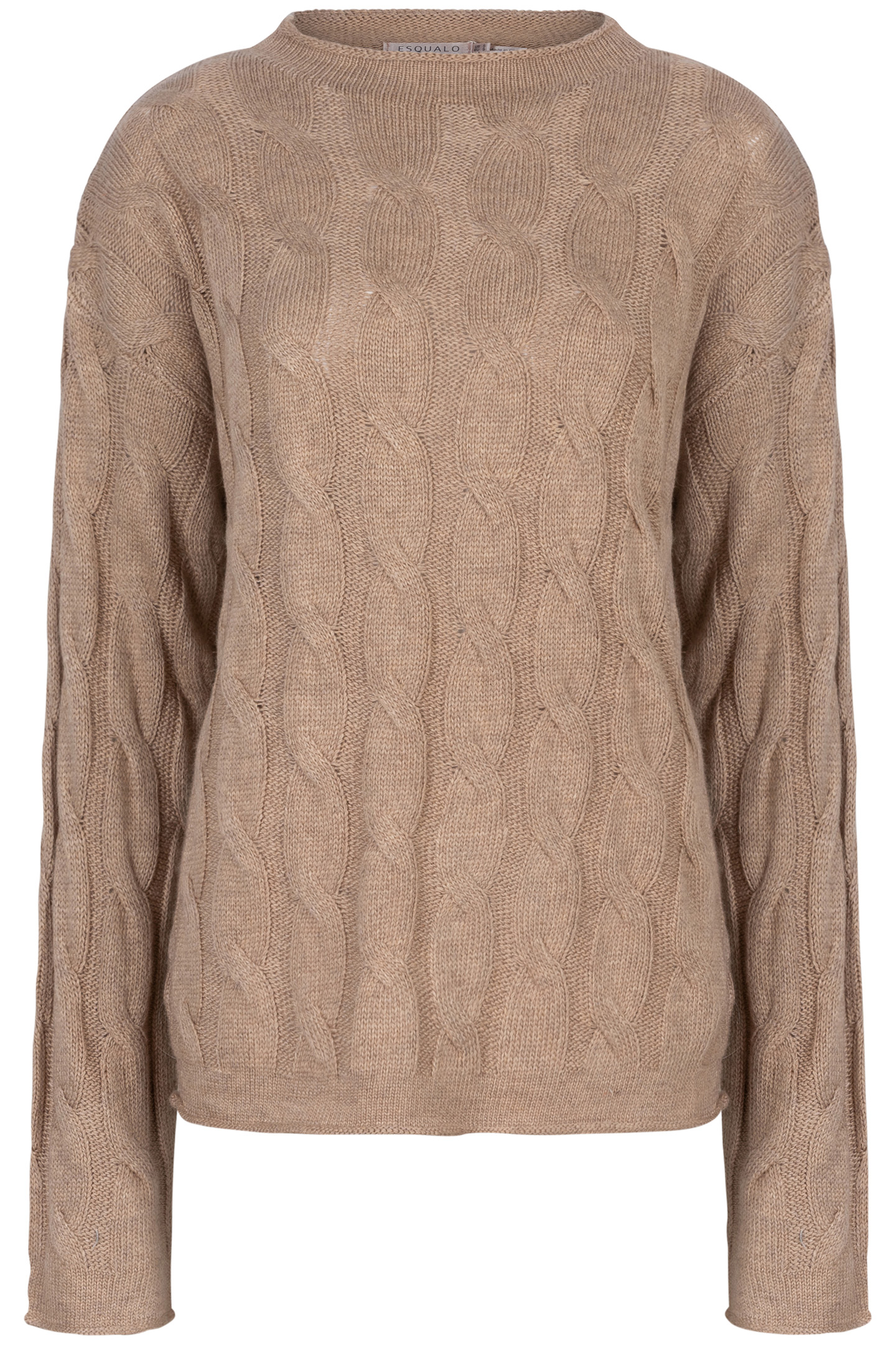 SWEATER CABLES TURTLE NECK CAMEL 5