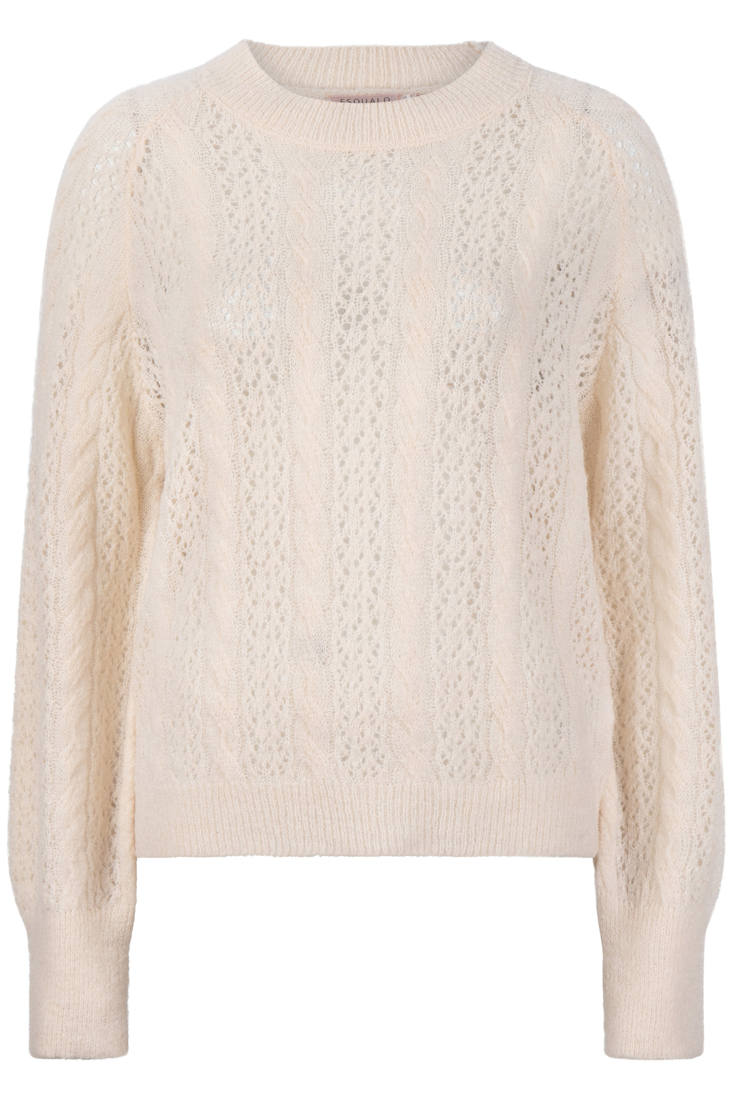 SWEATER CABLE AJOUR LIGHT SAND 5