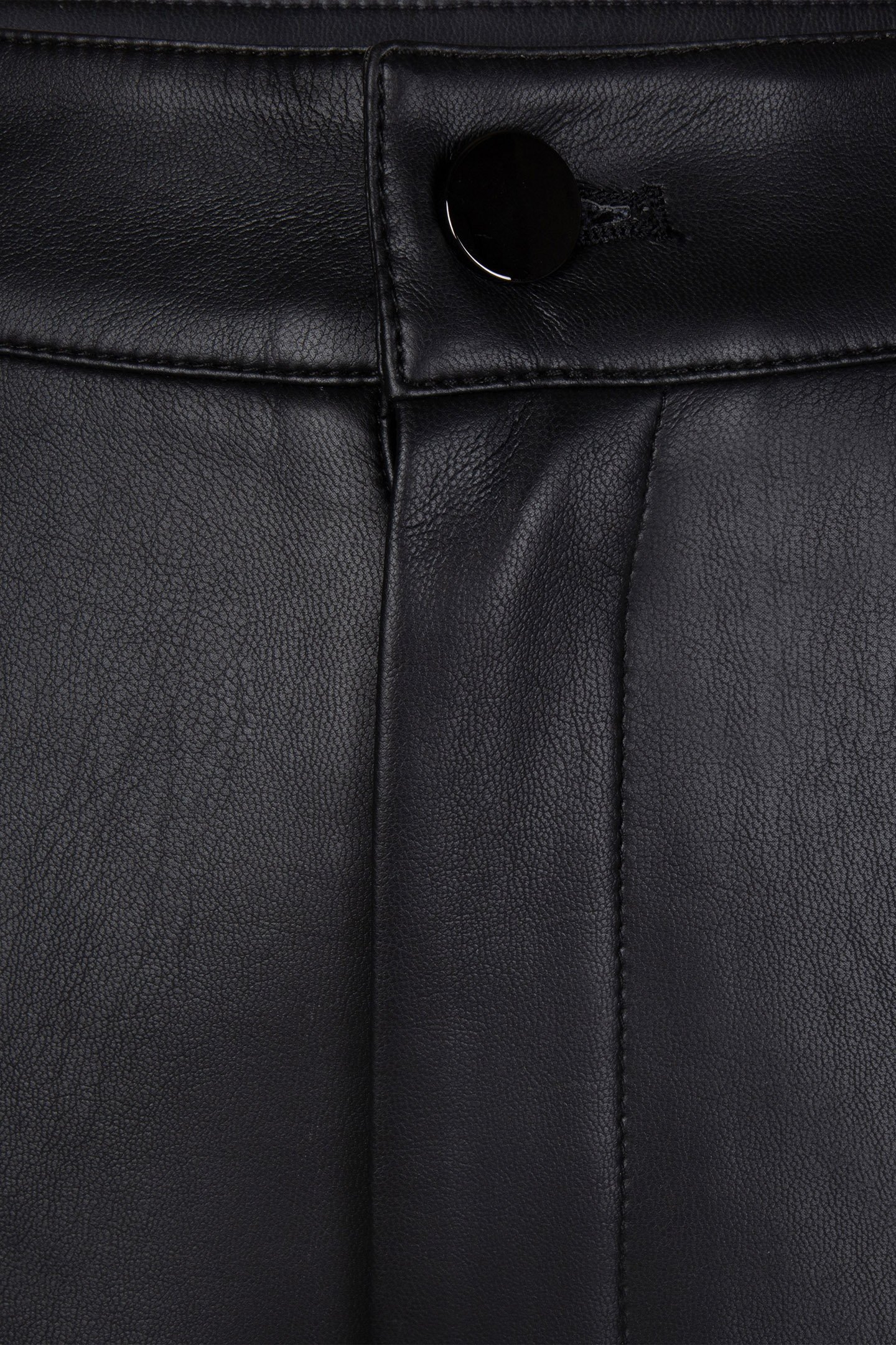 TROUSERS BUTTON CLOSURE PU BLACK 5