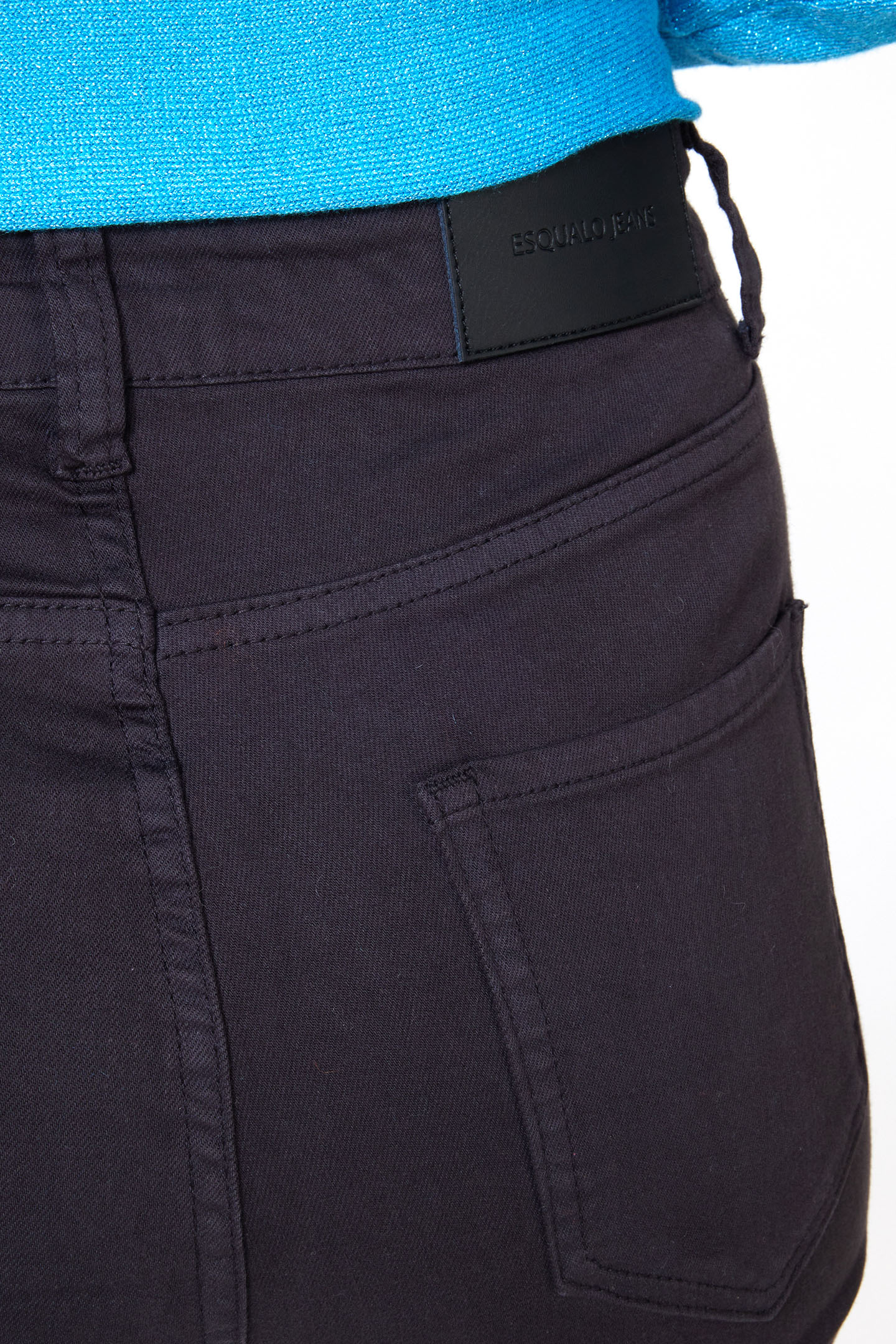 TROUSERS COLORED DENIM FLAIR BLACK 6