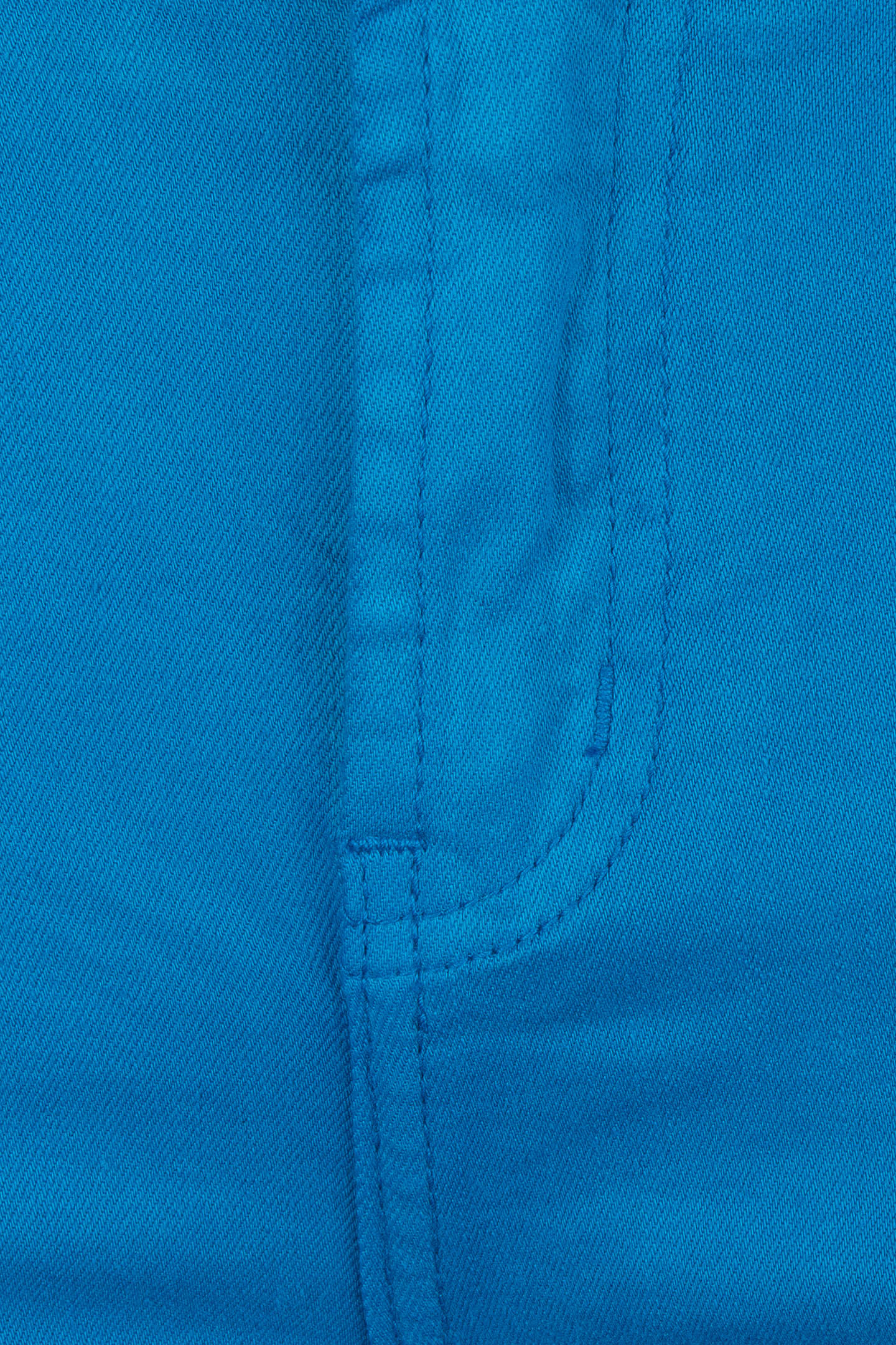 TROUSERS COLORED DENIM FLAIR PETROL 5