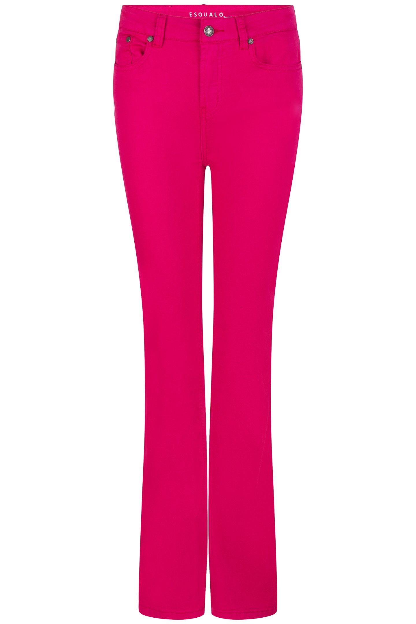 TROUSERS COLORED DENIM FLAIR FUCHSIA 4