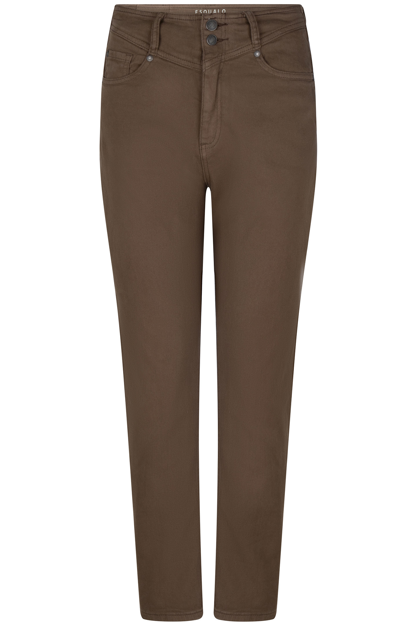 TROUSERS COLORED DENIM STRAIGHT FIT ARMY GREEN 5