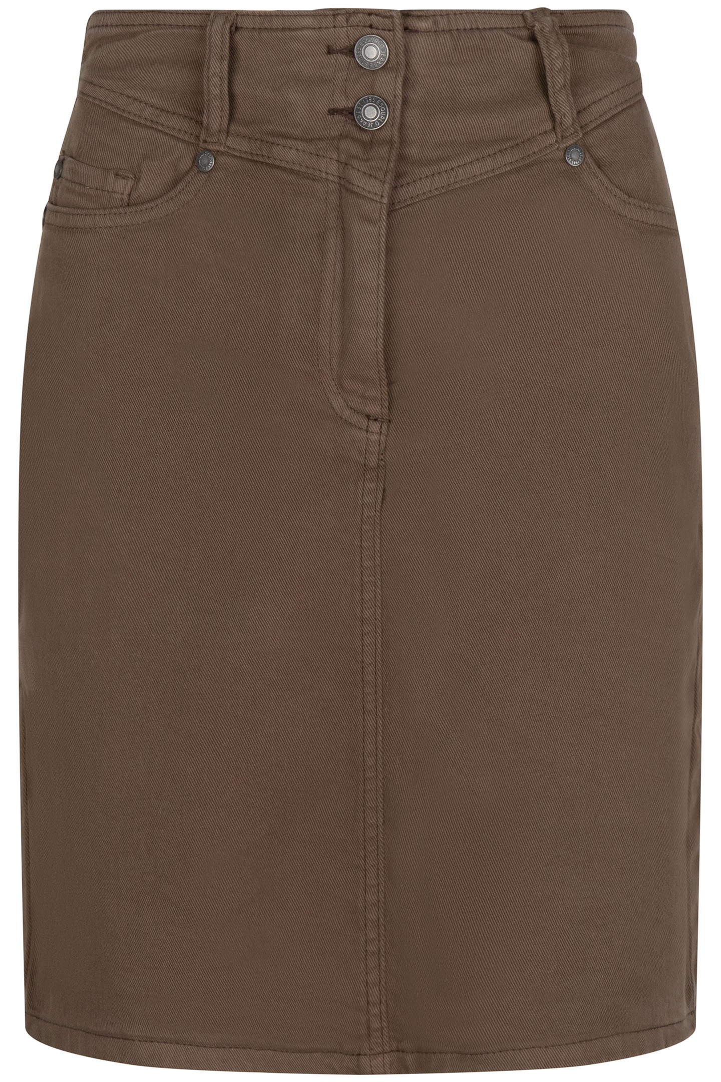 SKIRT COLORED DENIM ARMY GREEN 3