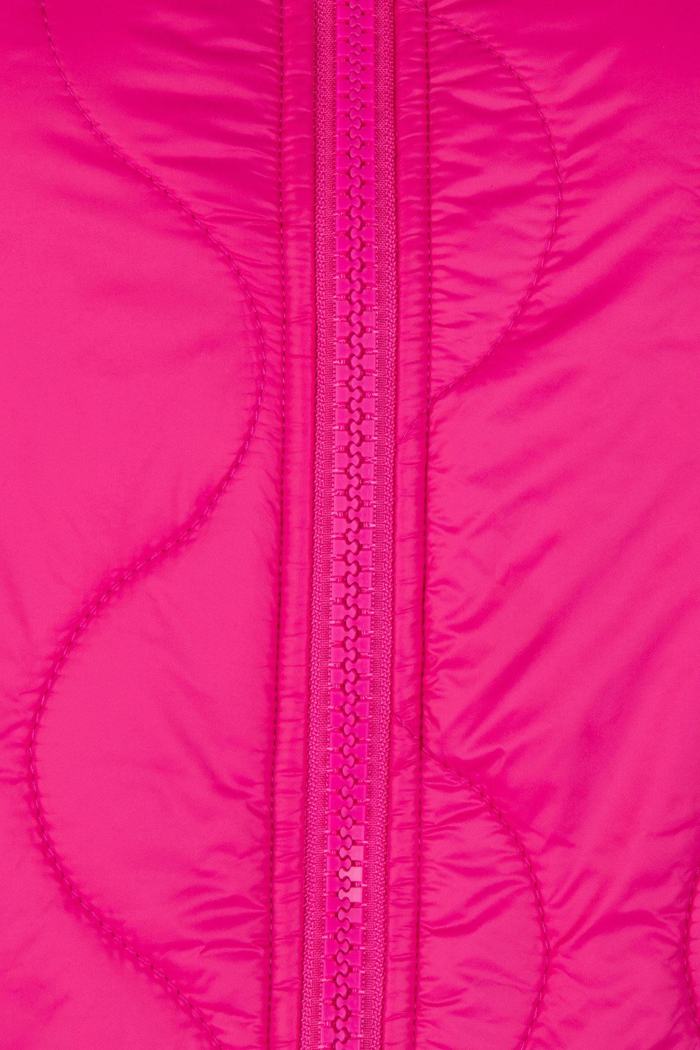BODYWARMER QUILTED LONG FUCHSIA 10