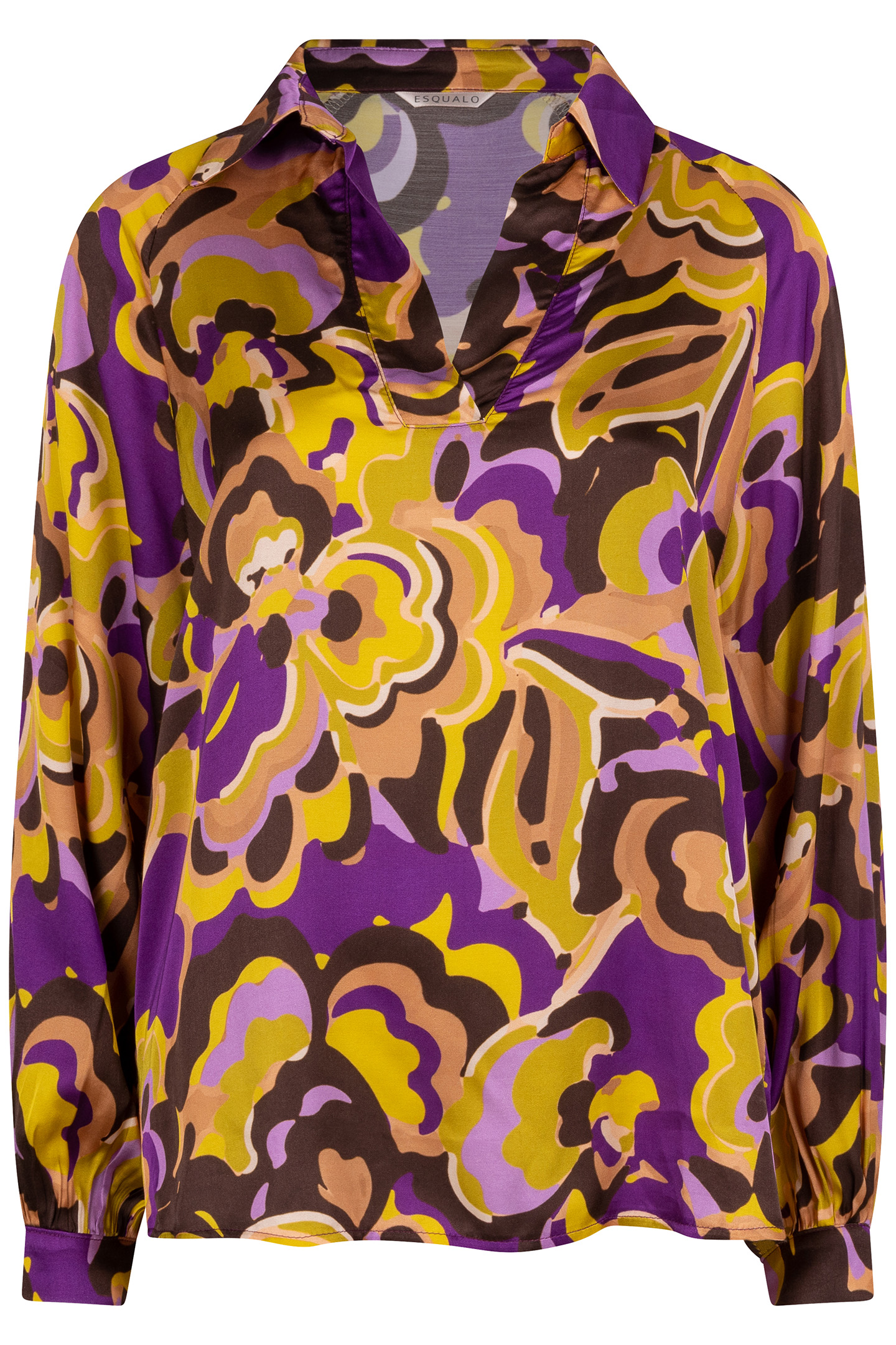 BLOUSE COLLAR FANCY EARTH PRINT 5