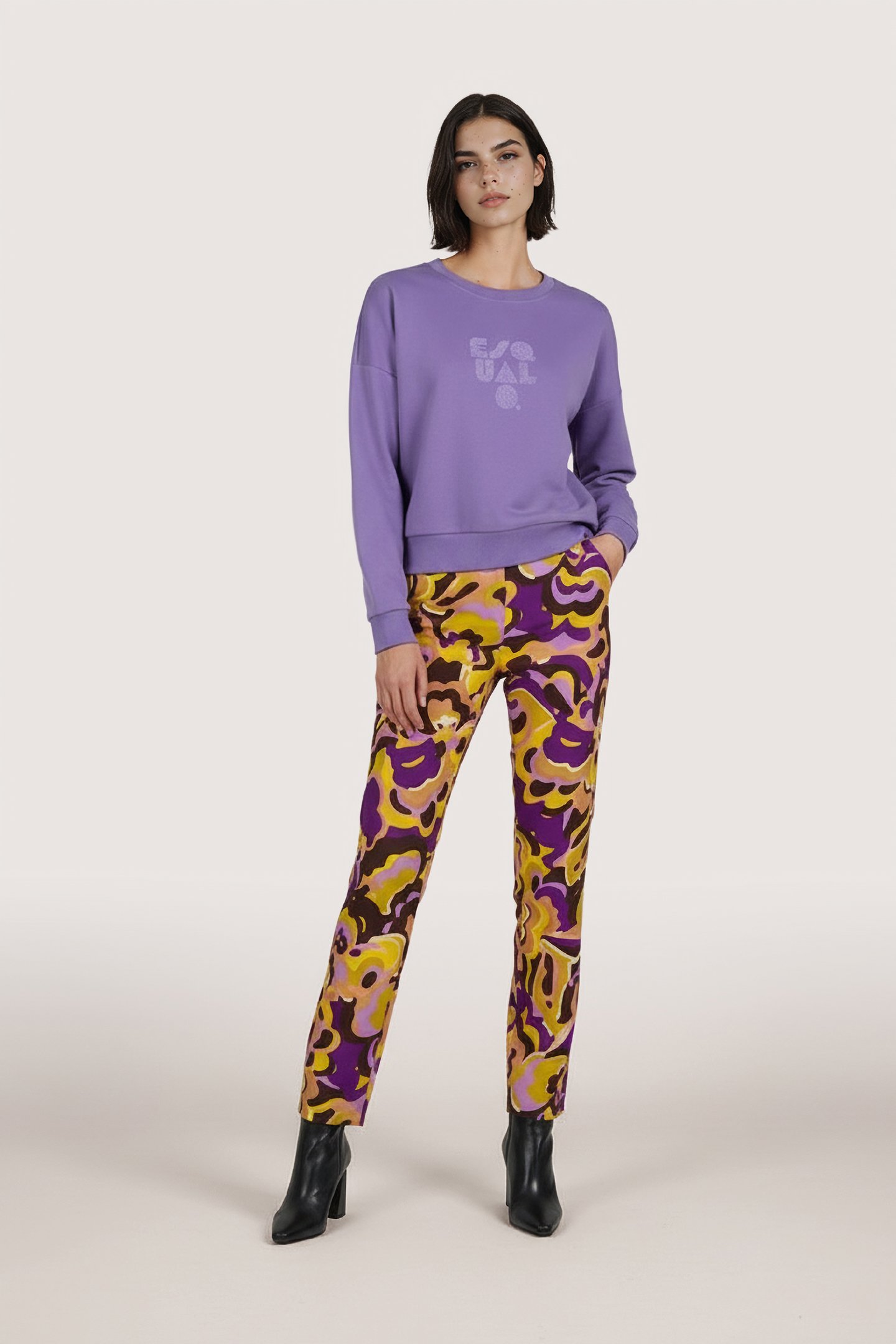 TROUSERS FANCY EARTH PRINT 2