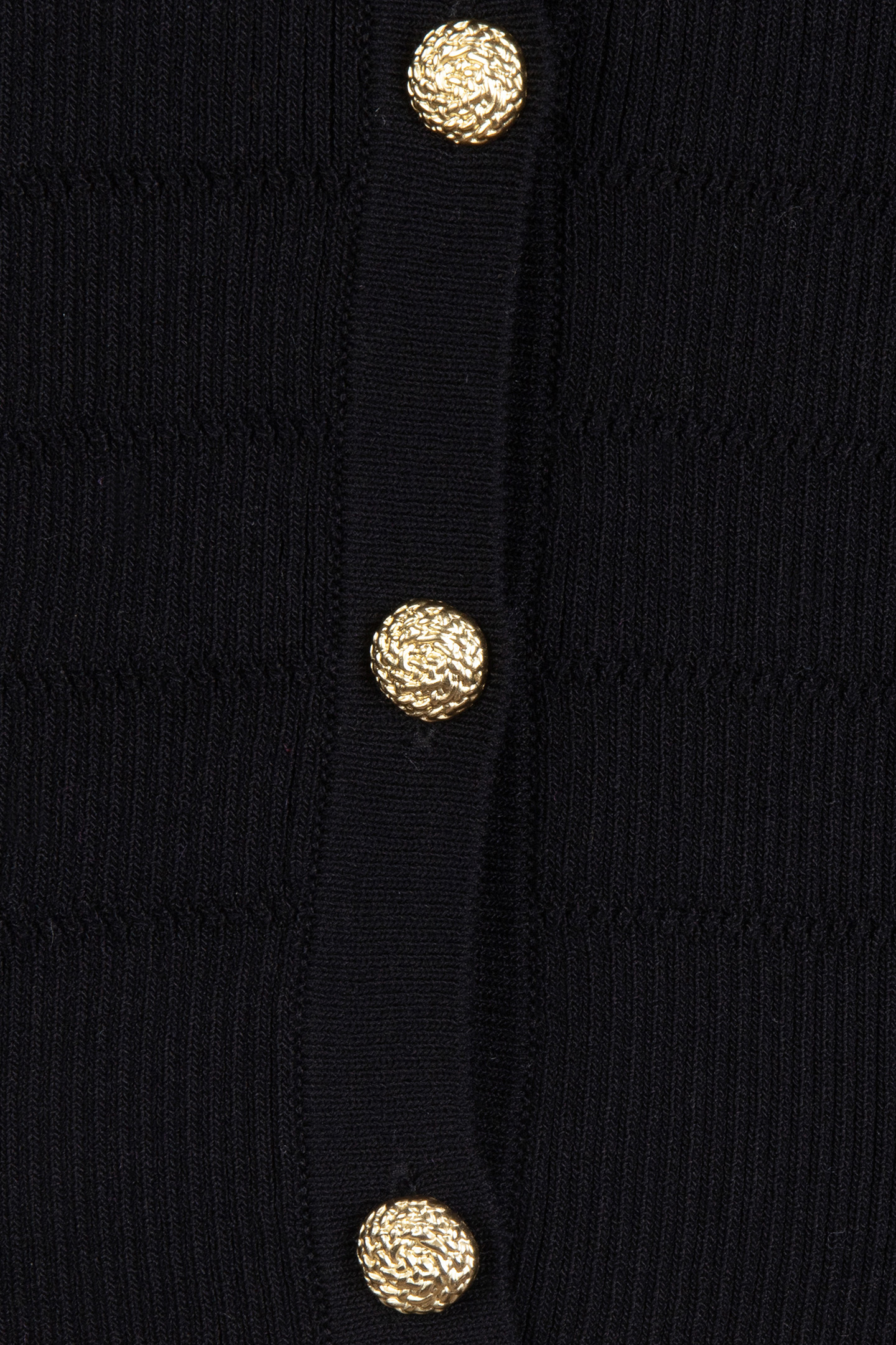 CARDIGAN SHORT FANCY KNIT BLACK 8