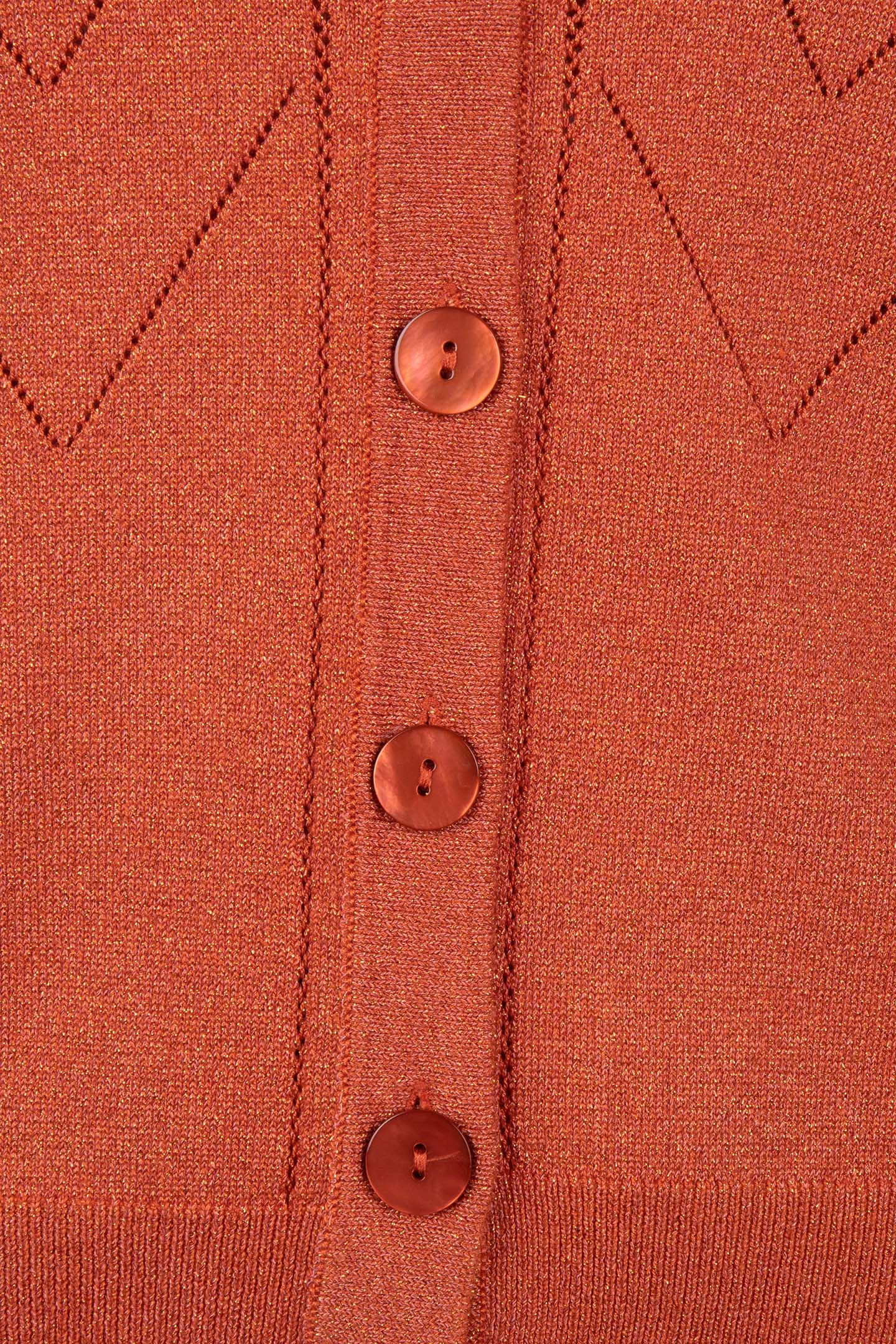 CARDIGAN LUREX RUST 5