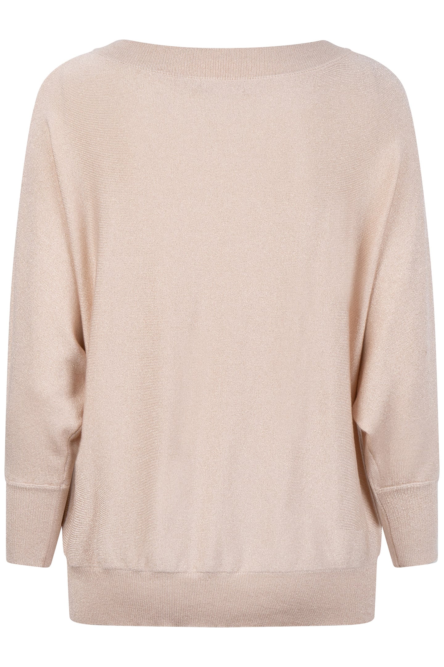 SWEATER BATWING LUREX LIGHT SAND 6