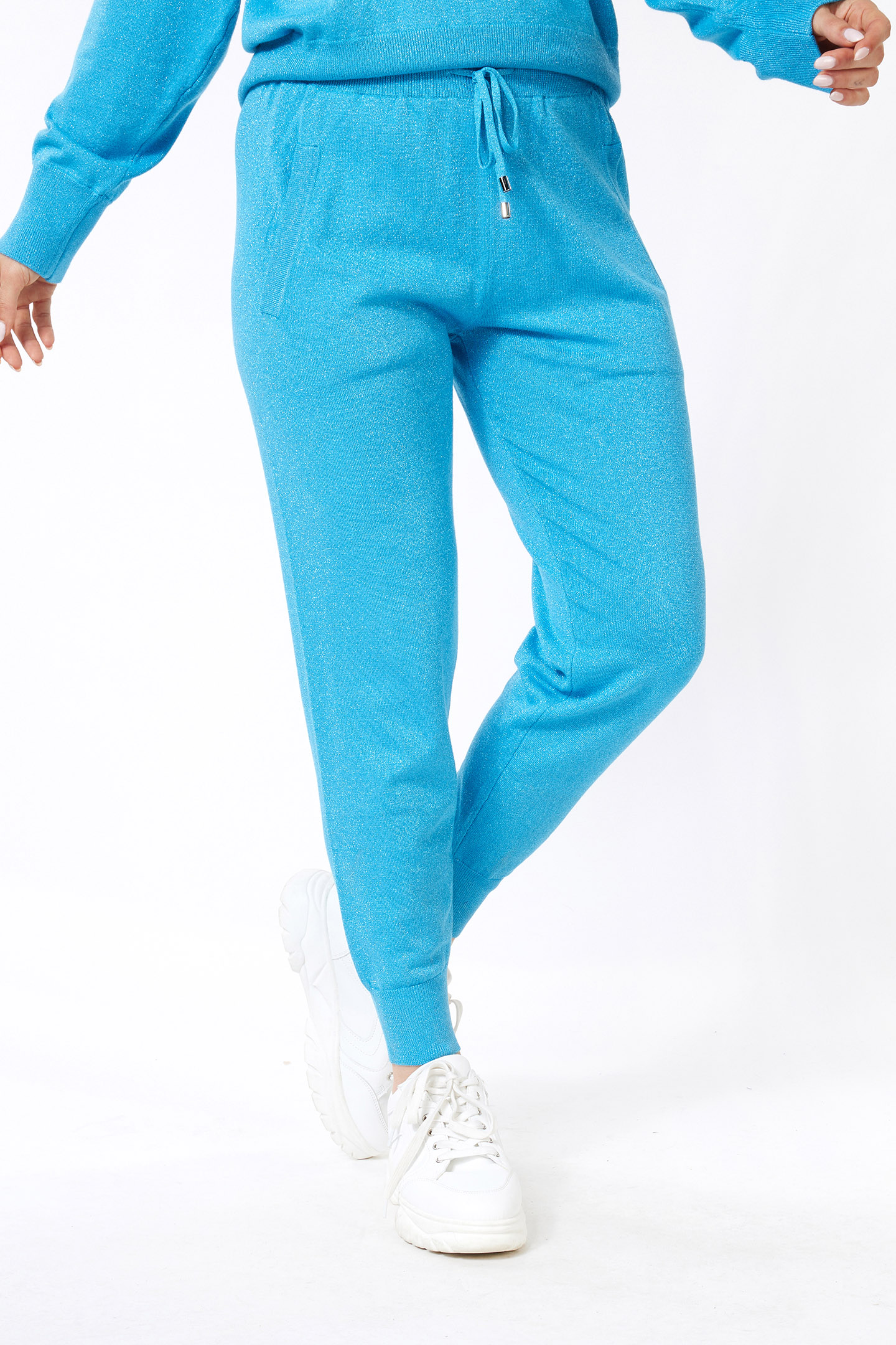 TROUSERS JOGGER LUREX PETROL 1