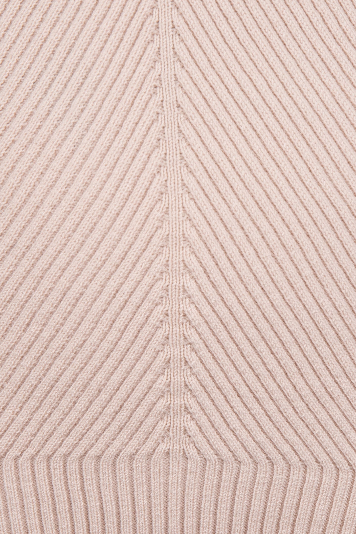 SWEATER DEEP ROUND NECK RIB LIGHT SAND 5