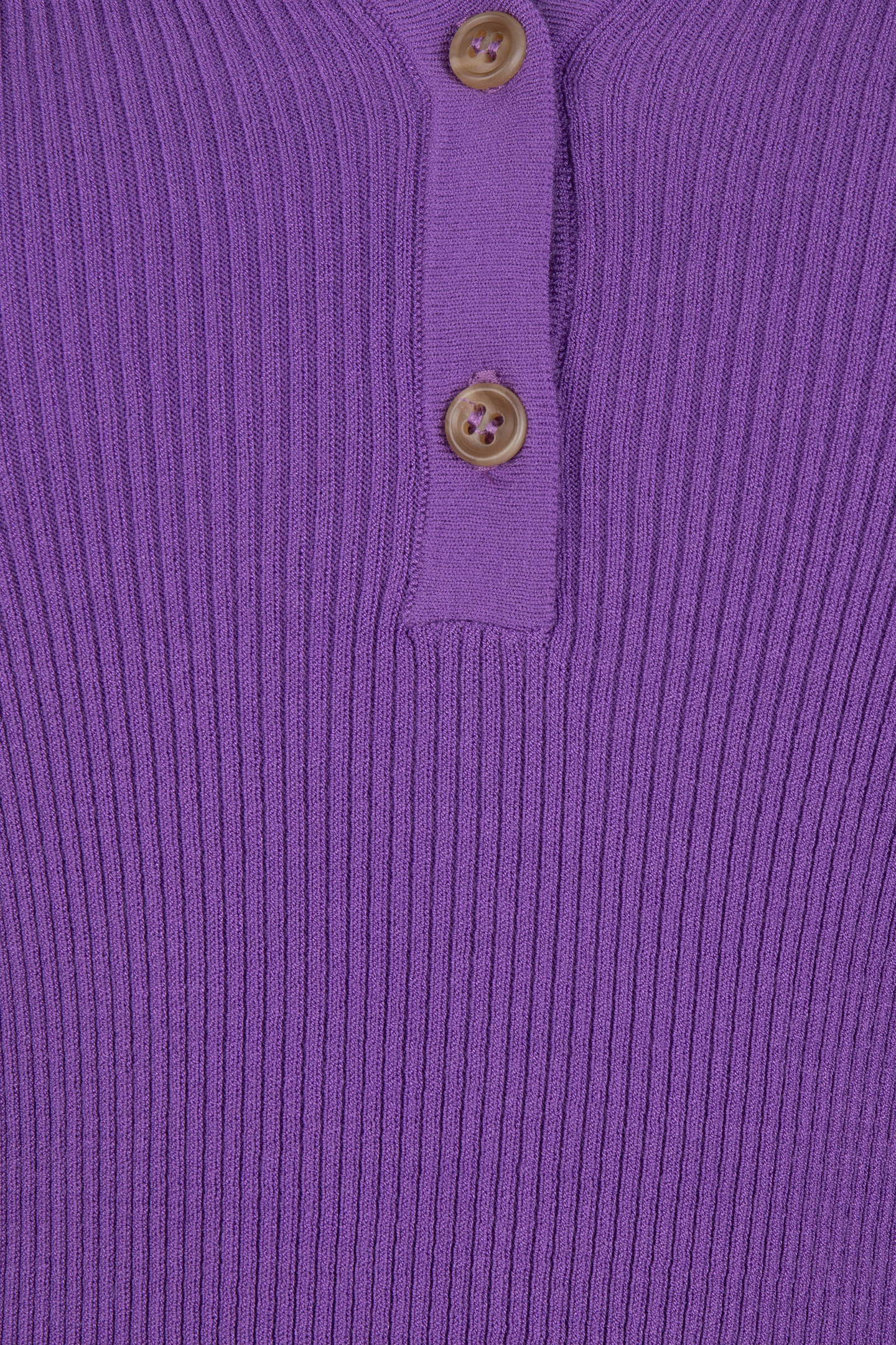 SWEATER POLO COLLAR LONG SLVE DEEP LAVENDER 7