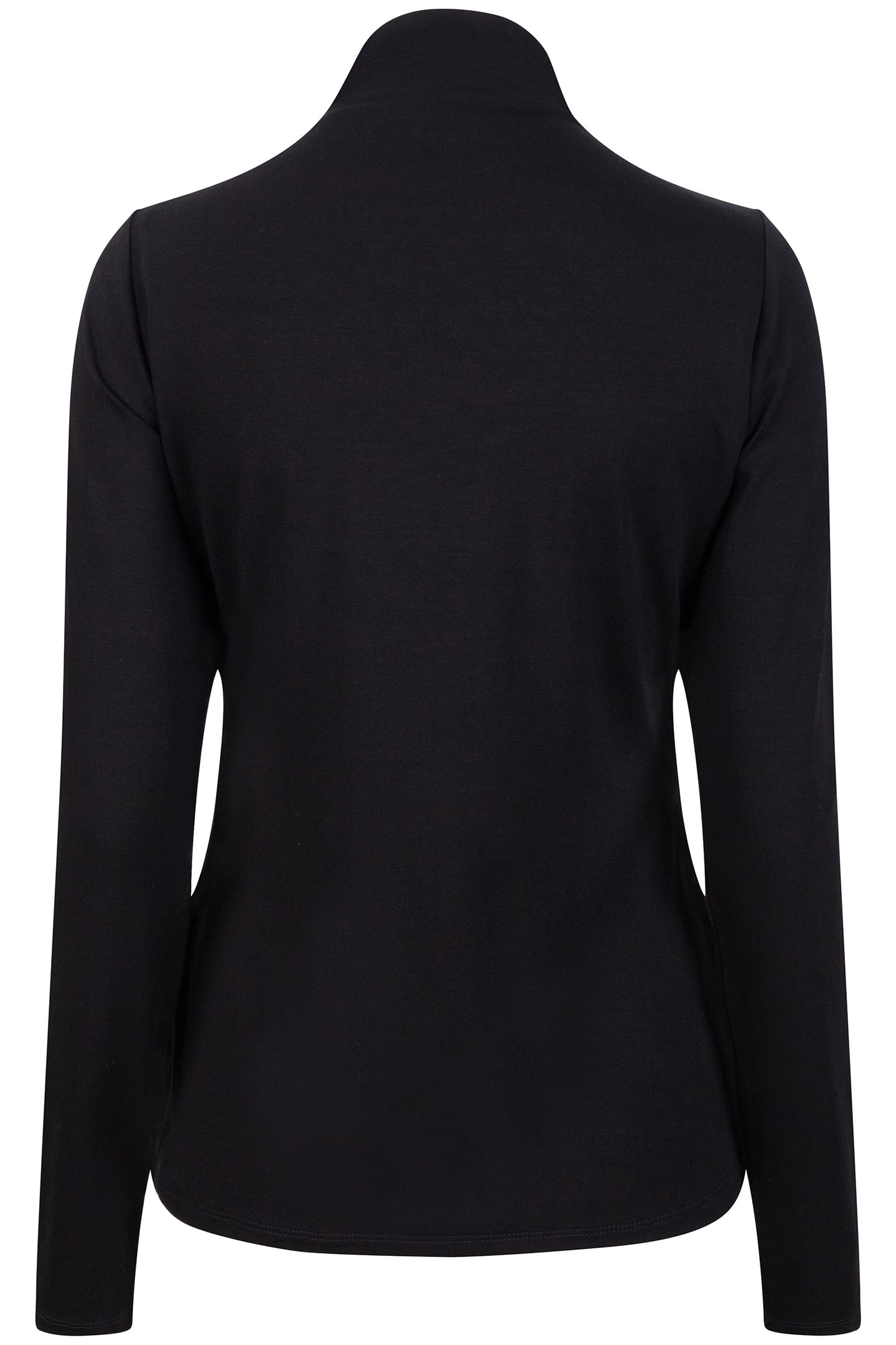 TOP SMOCKED NECKLINE SOLID SJ BLACK 4