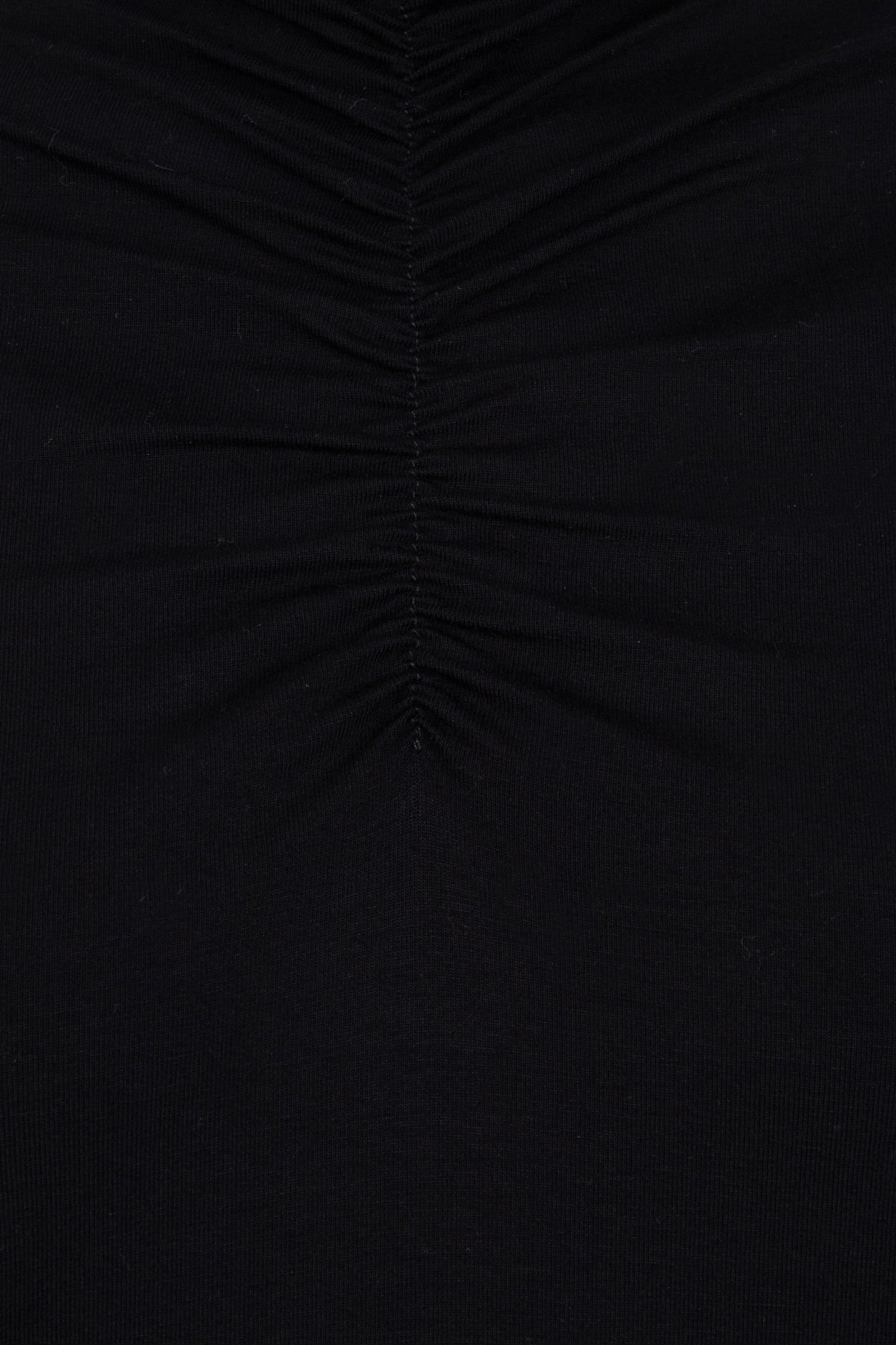 TOP SMOCKED NECKLINE SOLID SJ BLACK 5