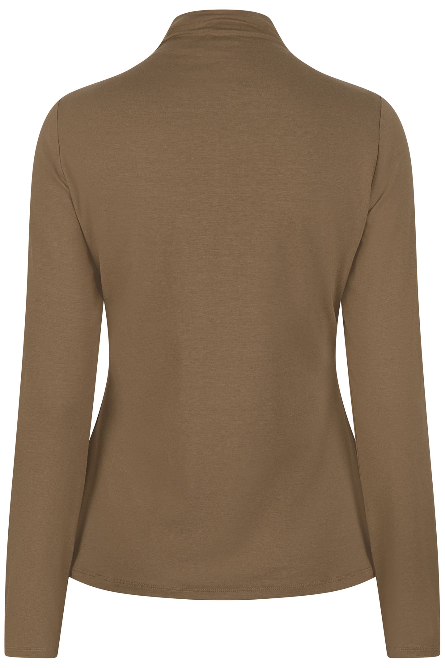 TOP SMOCKED NECKLINE SOLID SJ ARMY GREEN 4