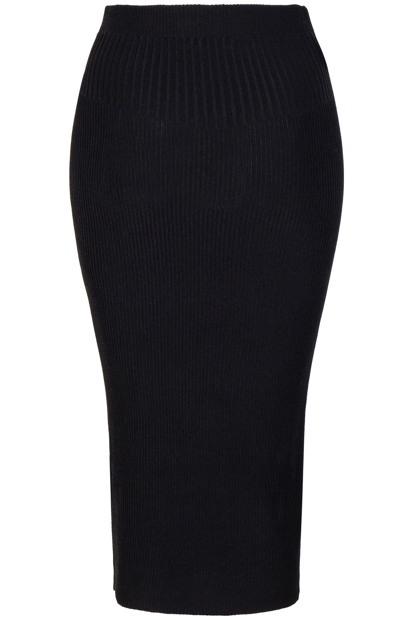 SKIRT KNITTED MIXED RIB BLACK 4