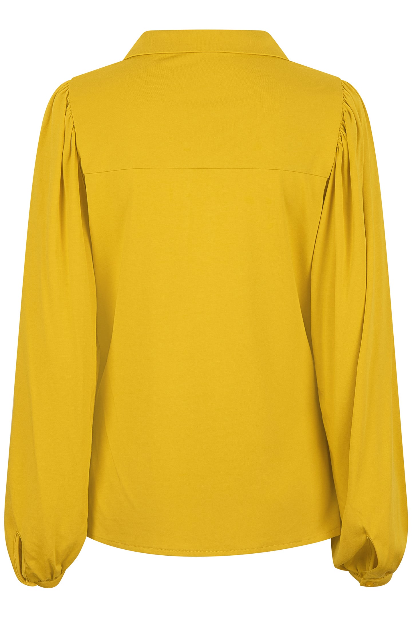 TOP MODAL V-NECK BUTTON OCHRE 4