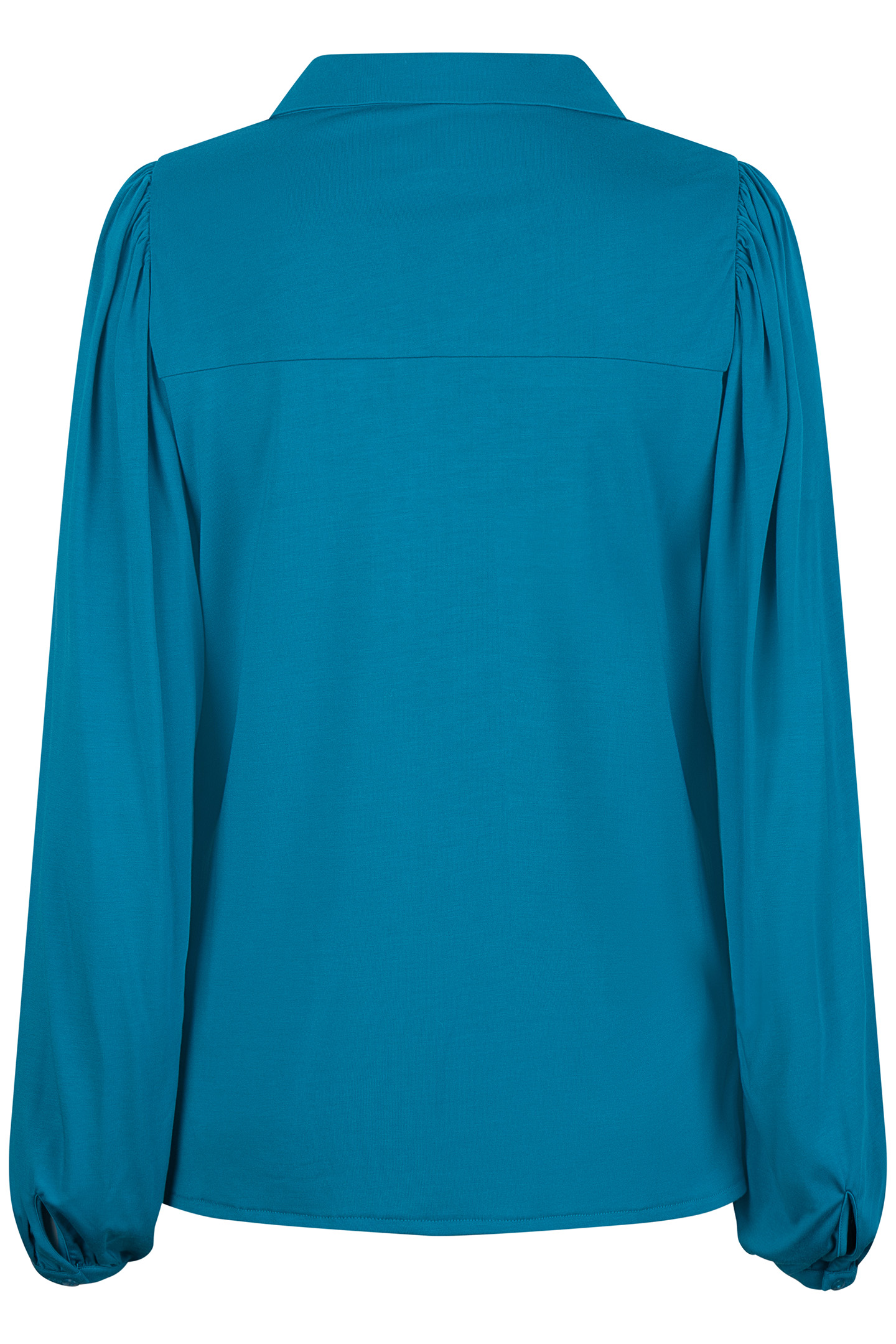 TOP MODAL V-NECK BUTTON PETROL 4