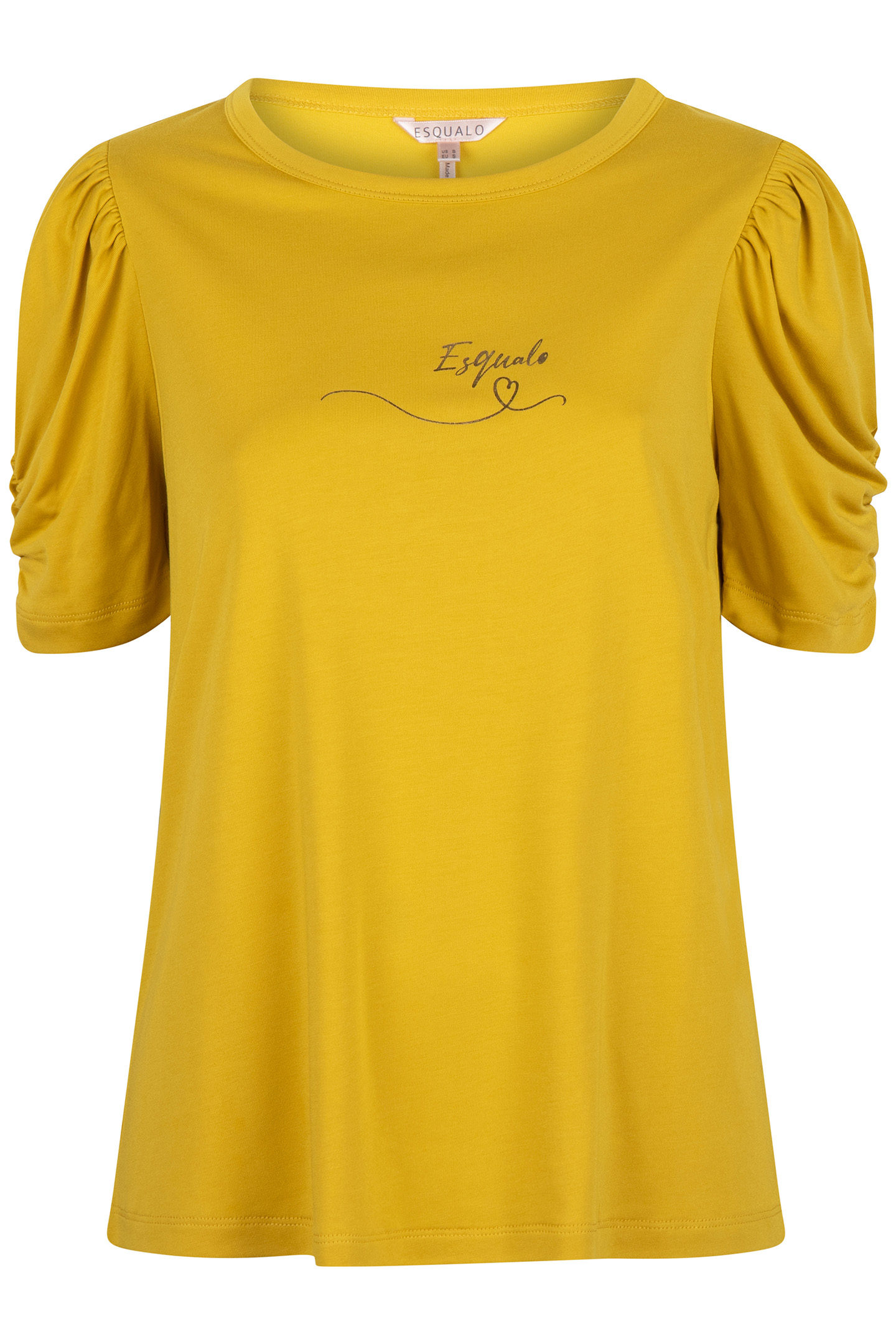 T-SHIRT MODAL PUFF S/SLVE OCHRE 3