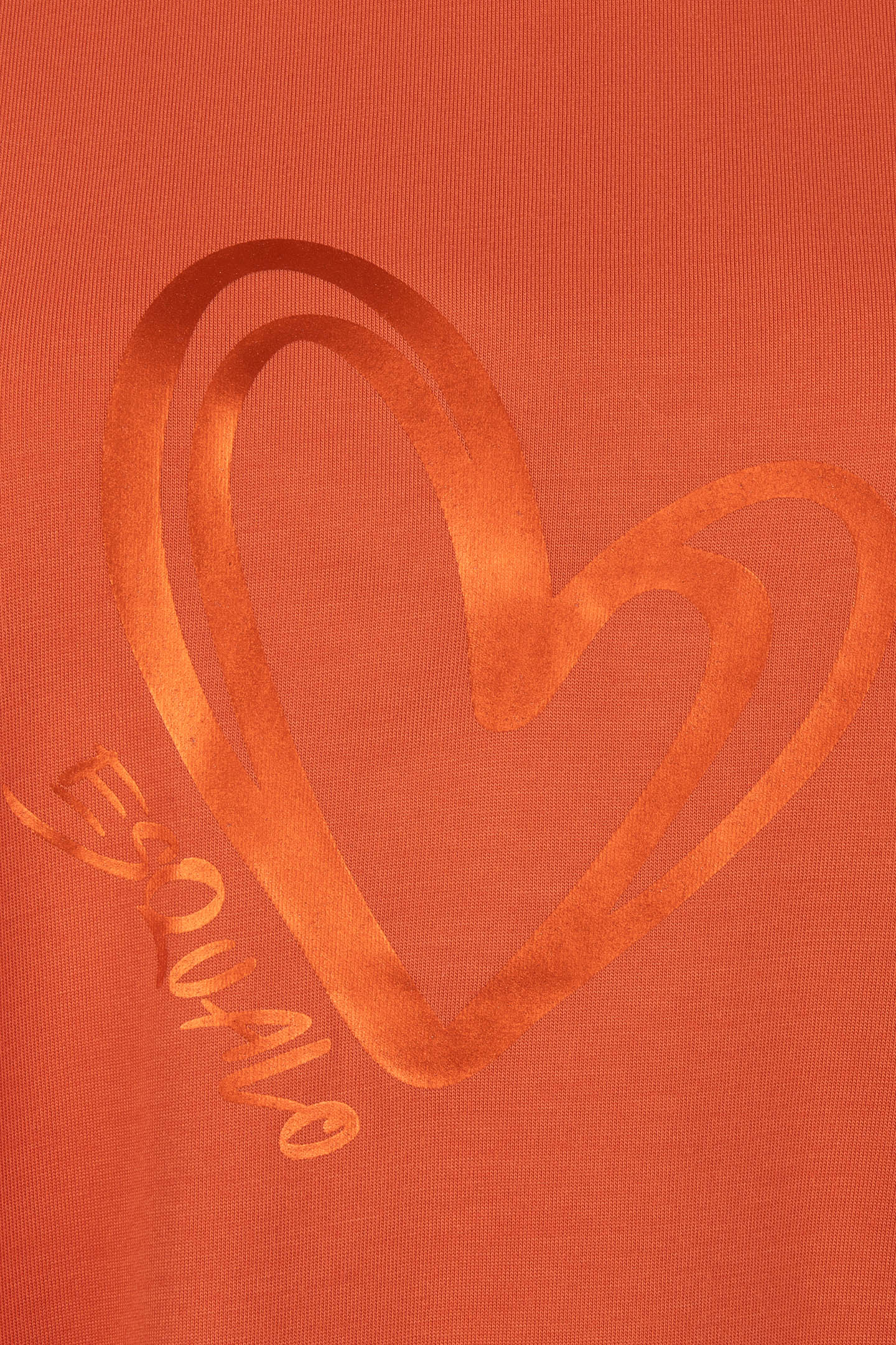 T-SHIRT MODAL TURN UP SLEEVE RUST 8