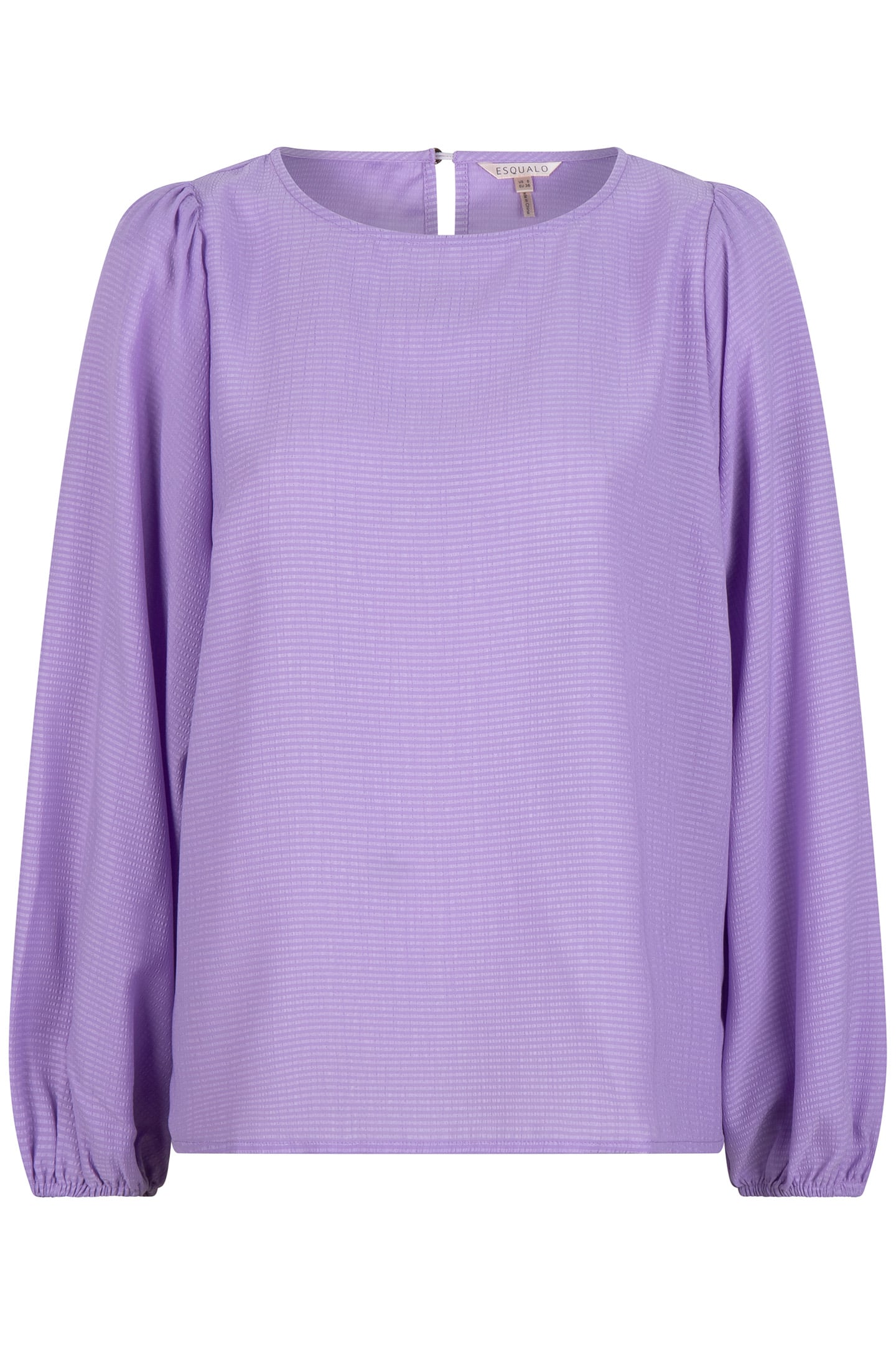 BLOUSE R-NECK STRUCTURE LILAC 3