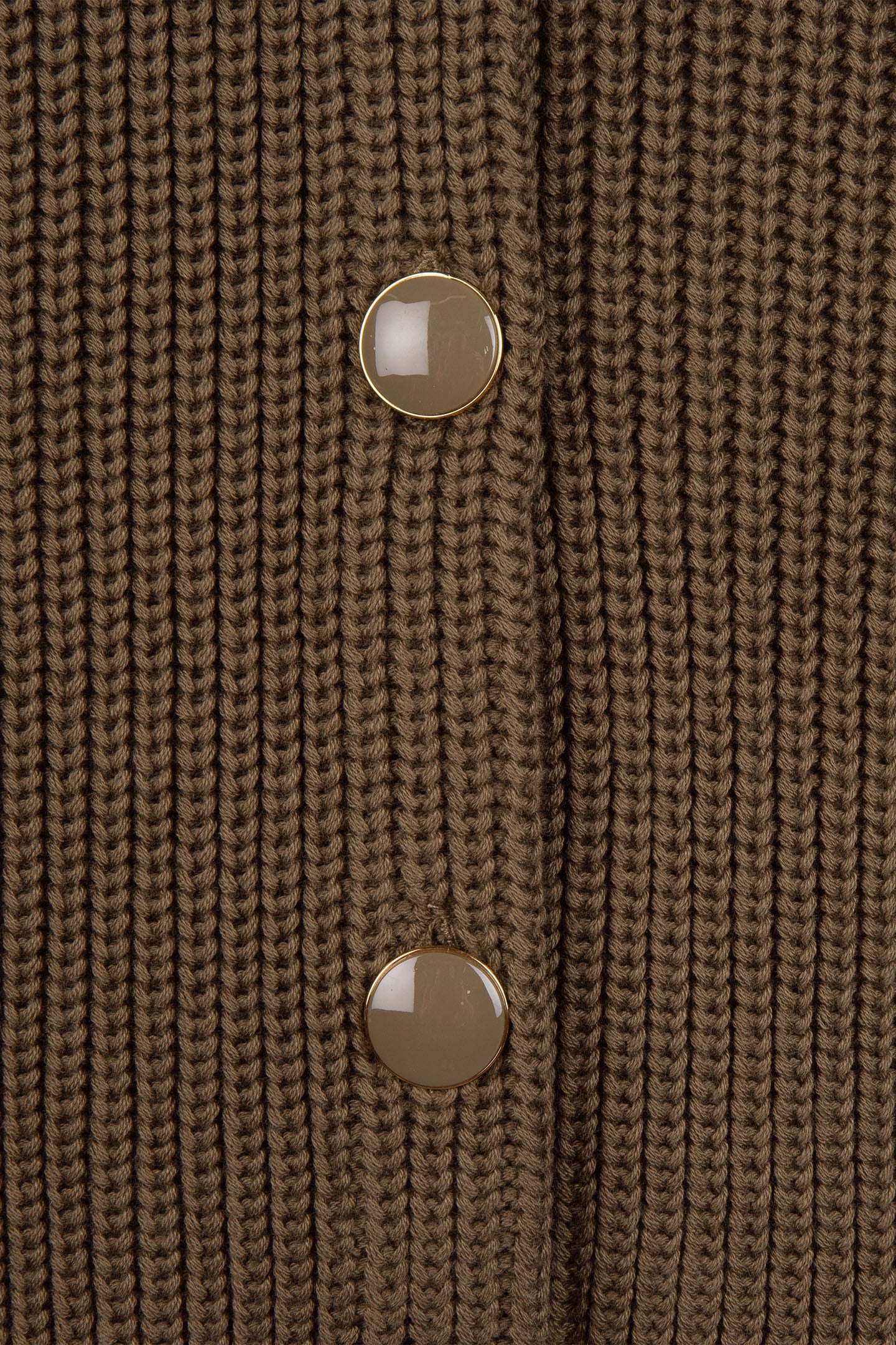 CARDIGAN POLO COLLAR ARMY GREEN 9