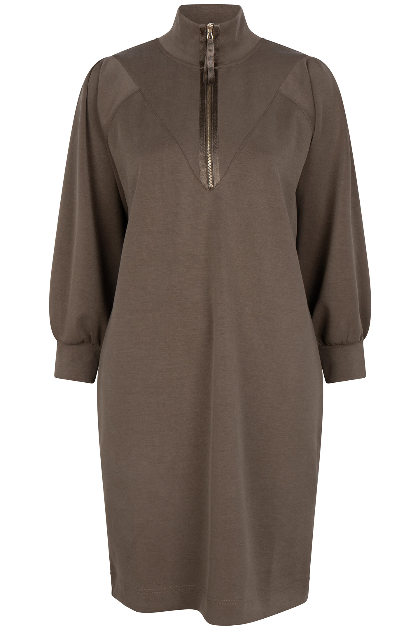 DRESS ZIPPER MODAL ARMY GREEN 6