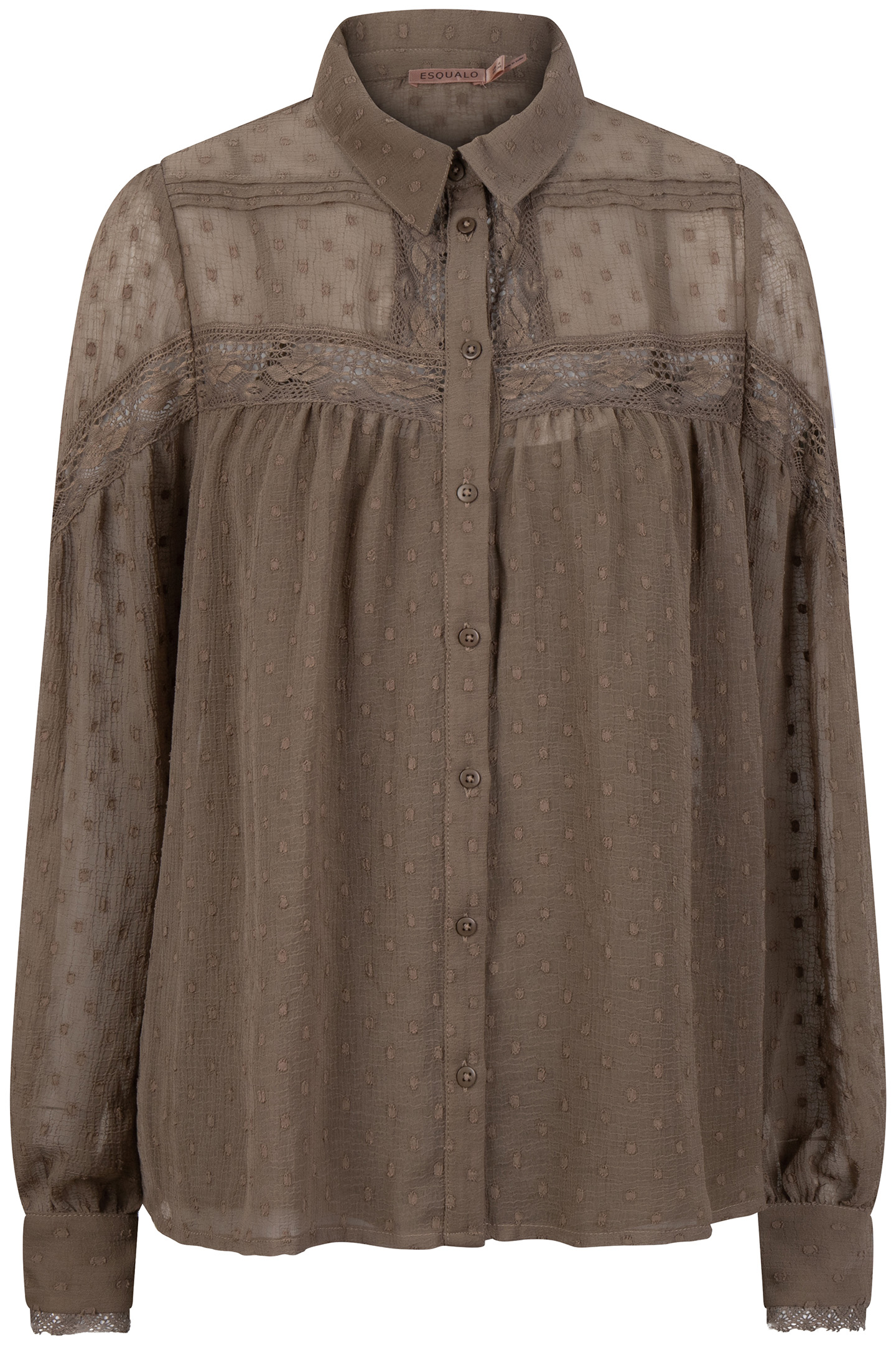 BLOUSE TAPES PLUMETIS ARMY GREEN 5