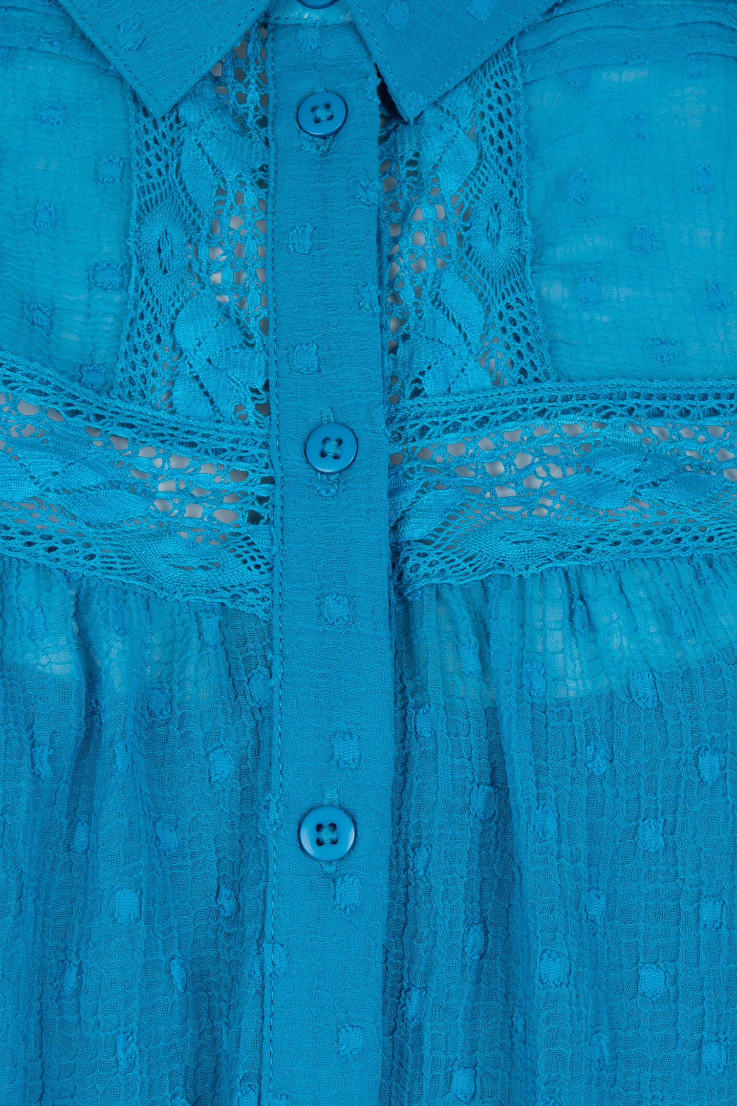 BLOUSE TAPES PLUMETIS PETROL 9