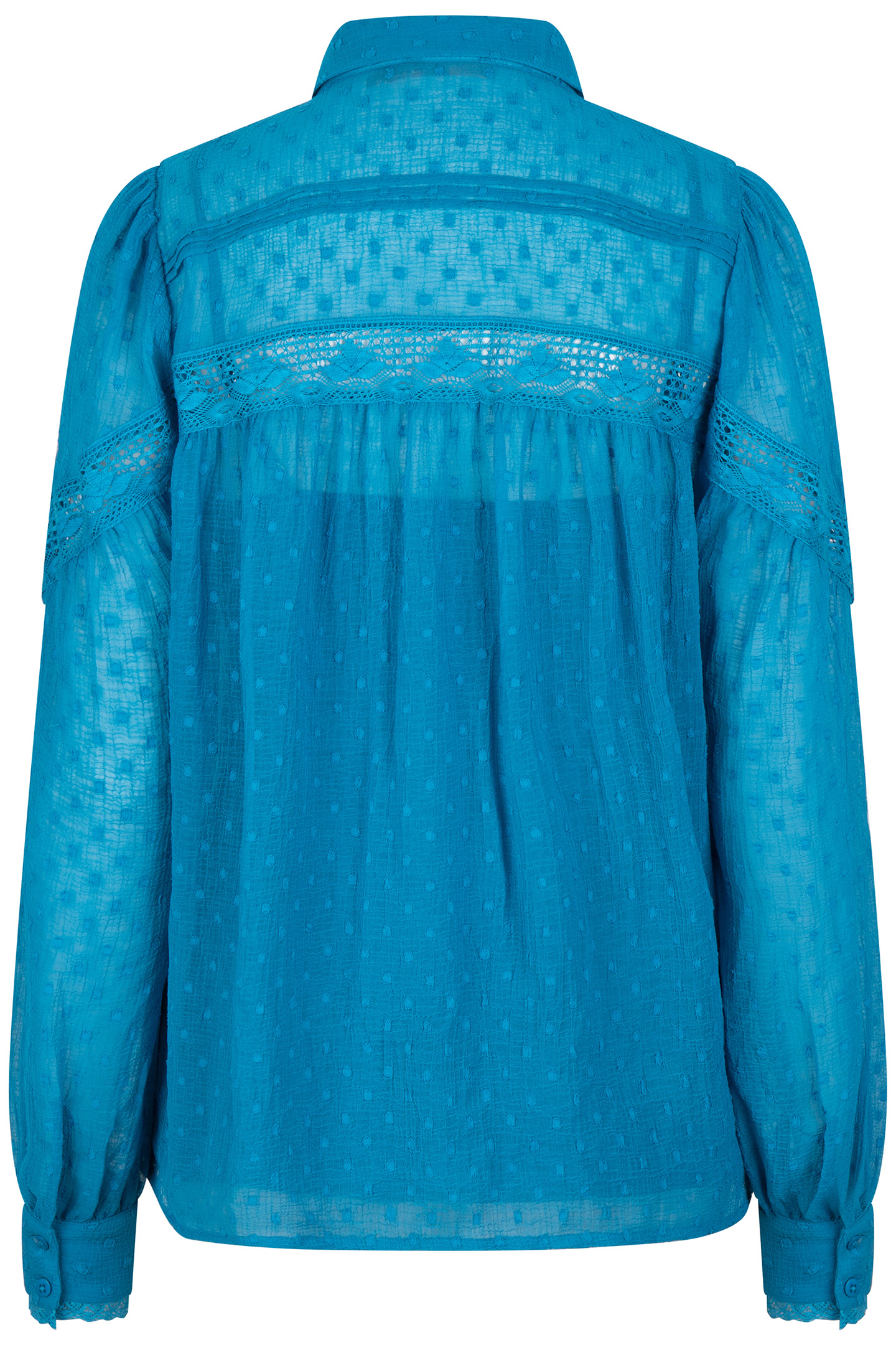 BLOUSE TAPES PLUMETIS PETROL 6