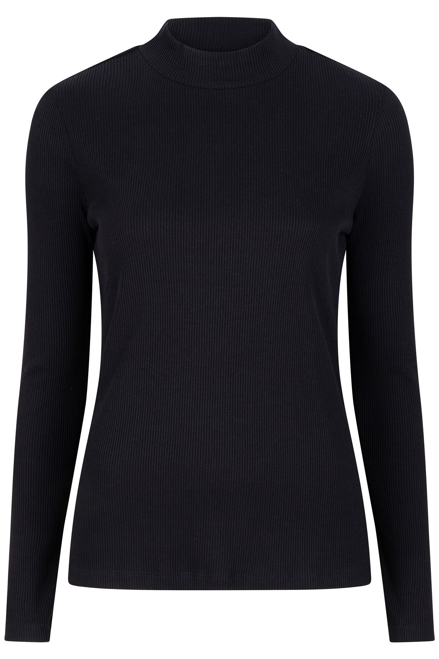 TOP RIB LONG SLVE BLACK 3