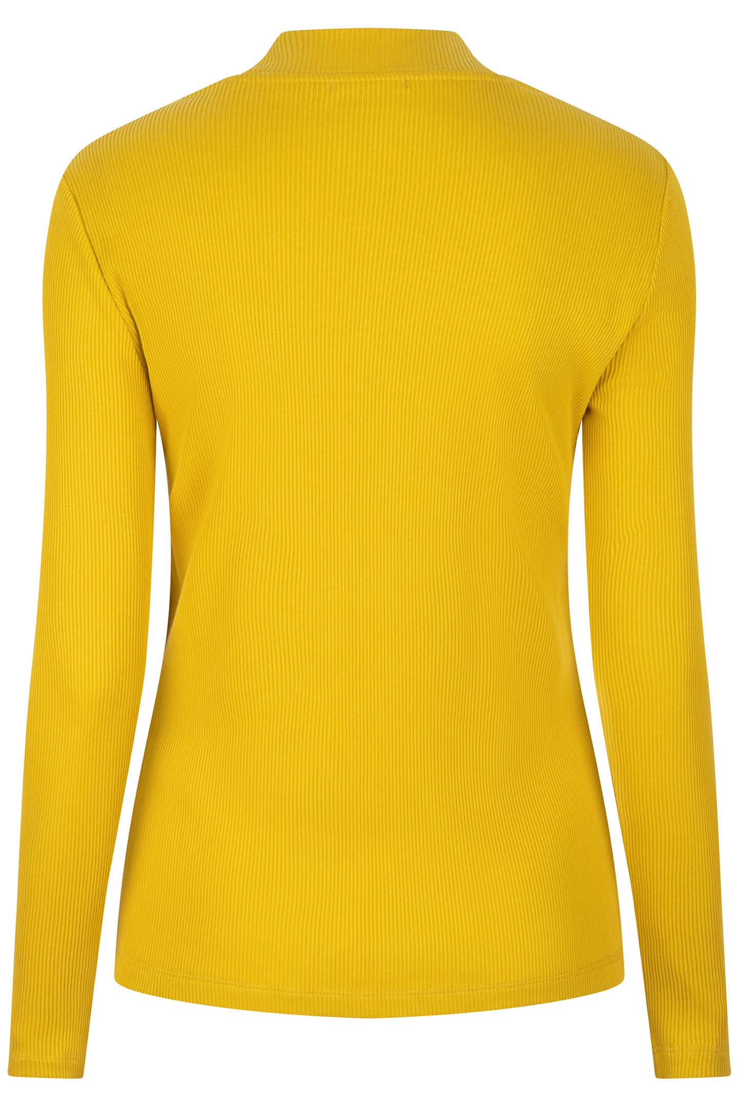 TOP RIB LONG SLVE OCHRE 4