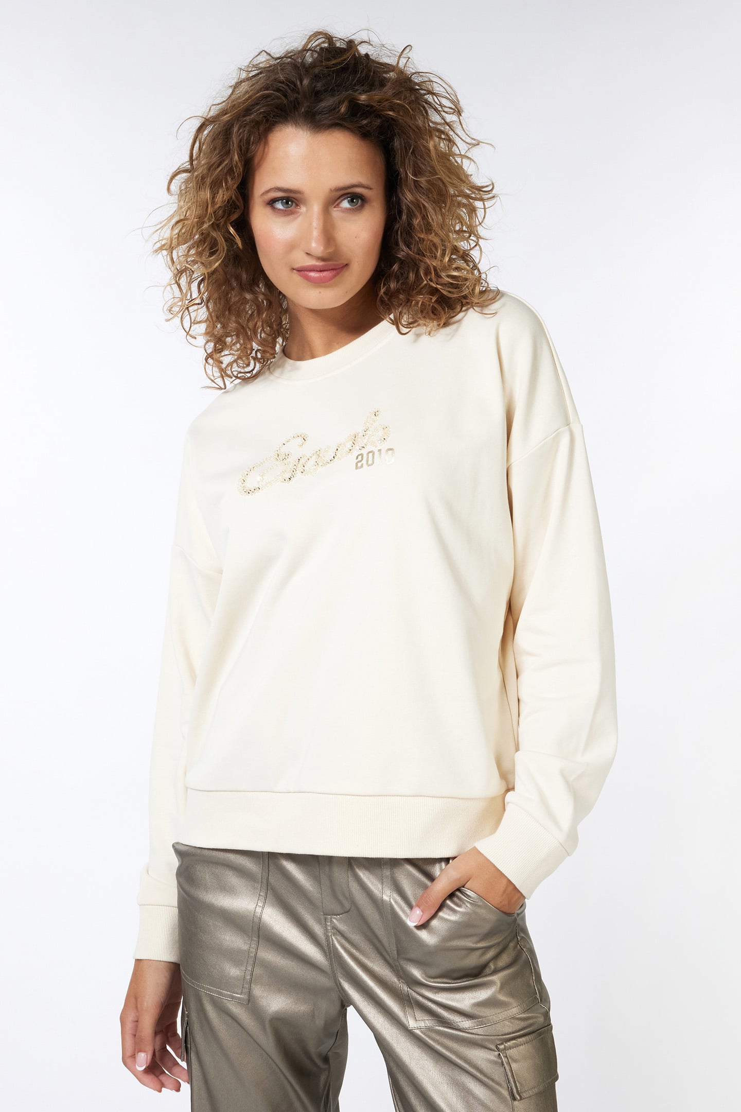 SWEATER OVERSIZED ESQUALO SWEAT LIGHT SAND 3