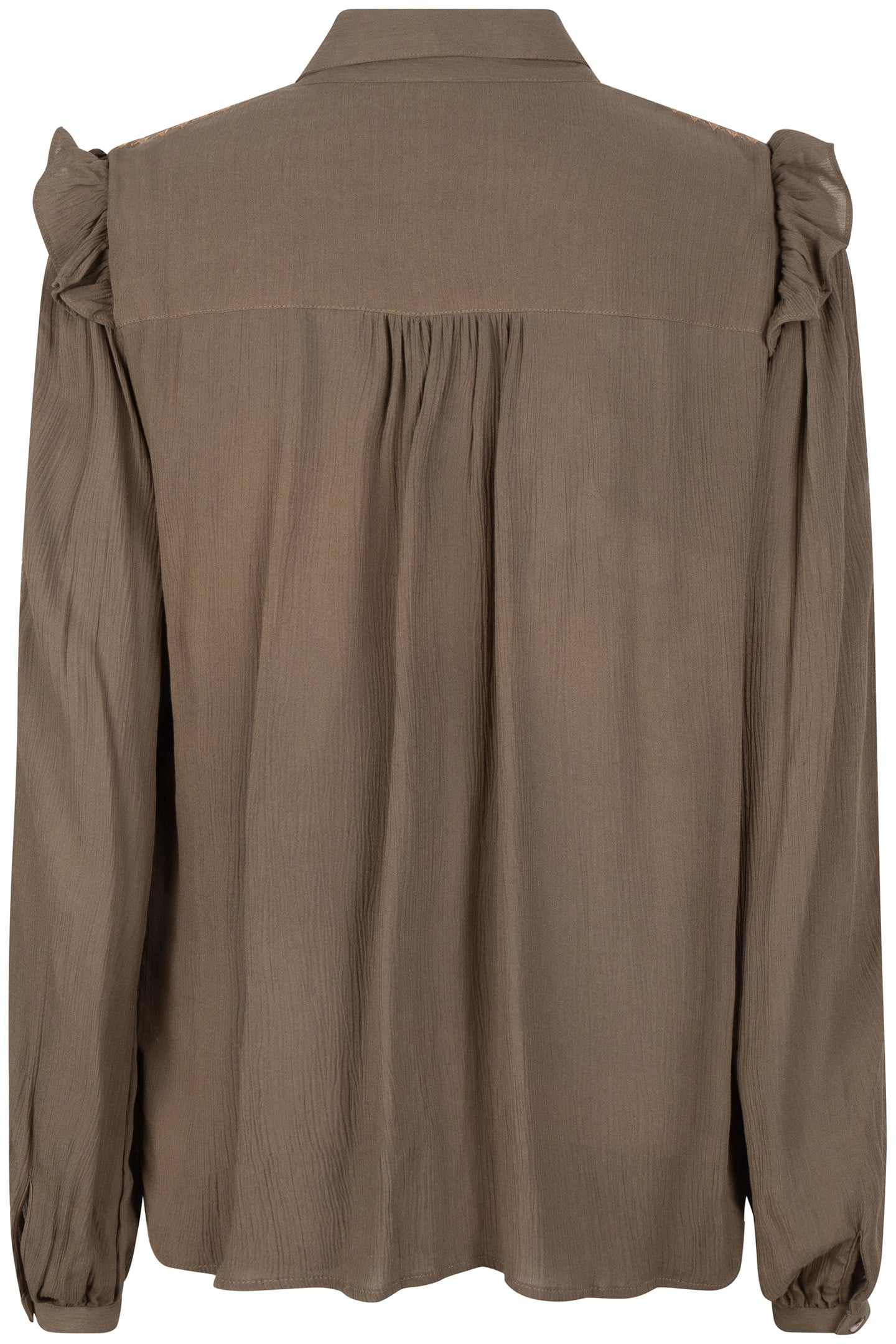 BLOUSE EMBROIDERY ARMY GREEN 4