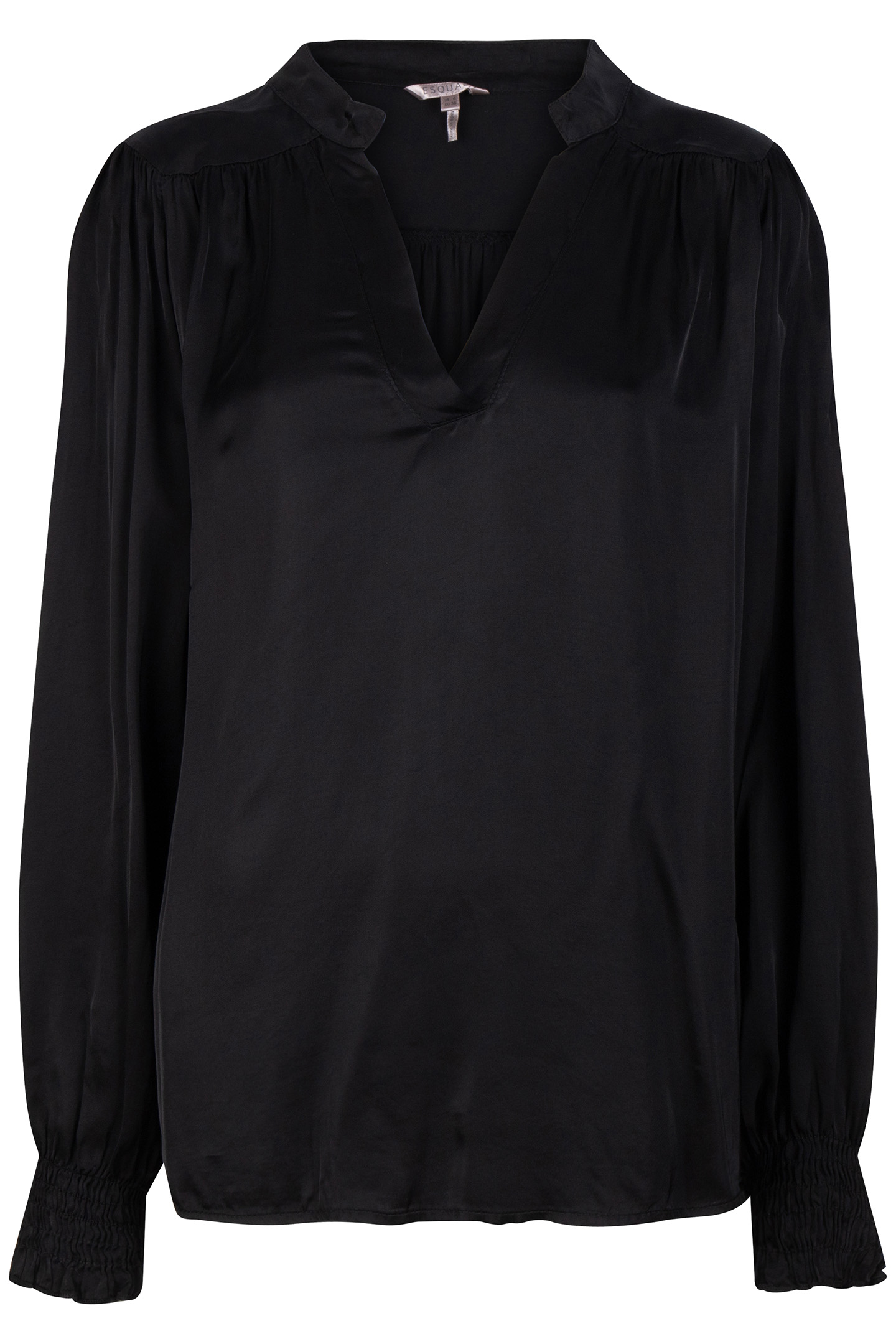 BLOUSE SHOULDER DETAILS BLACK 3