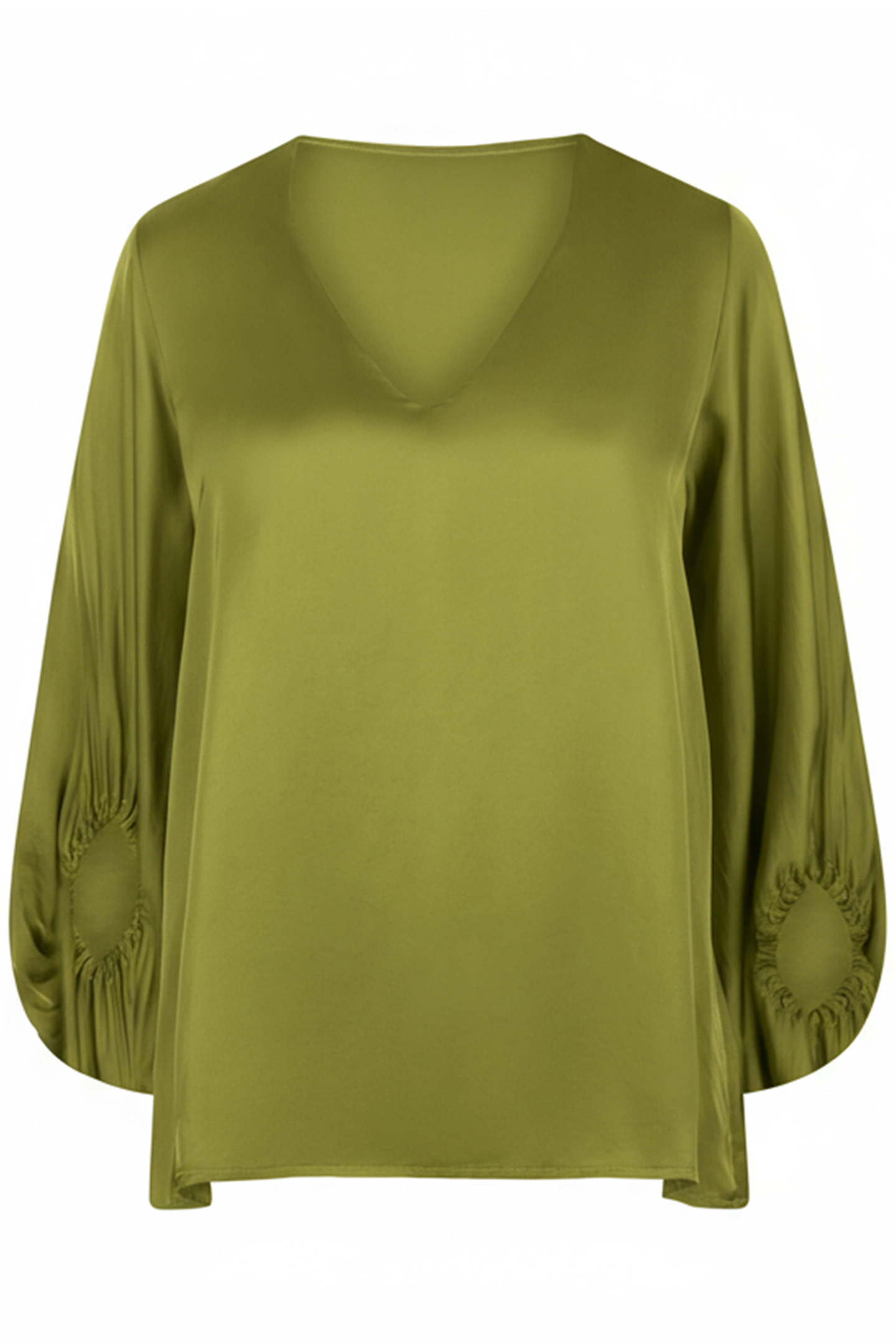 BLOUSE WIDE SLEEVE LIME 1