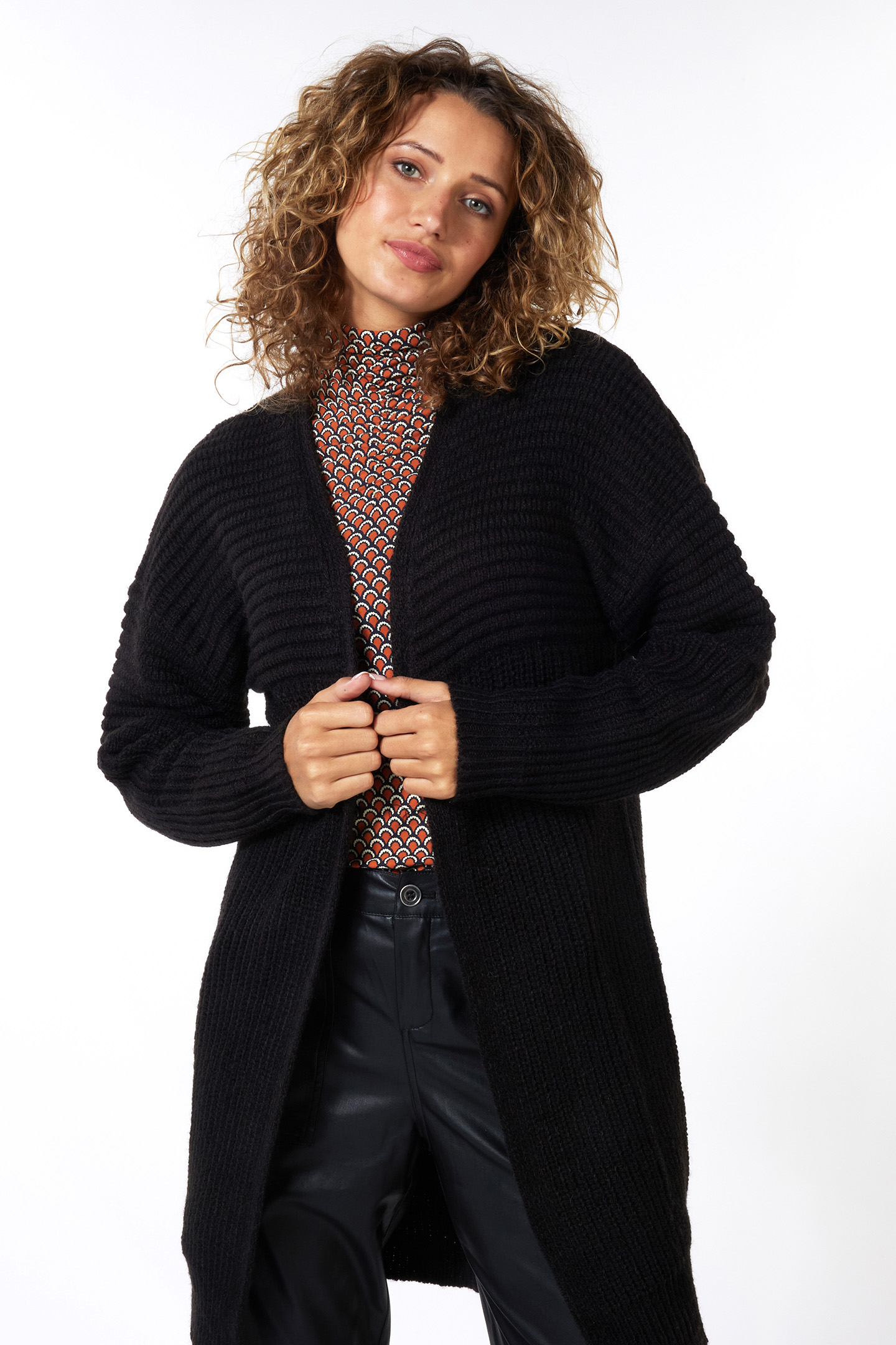 CARDIGAN LONG BLACK 1